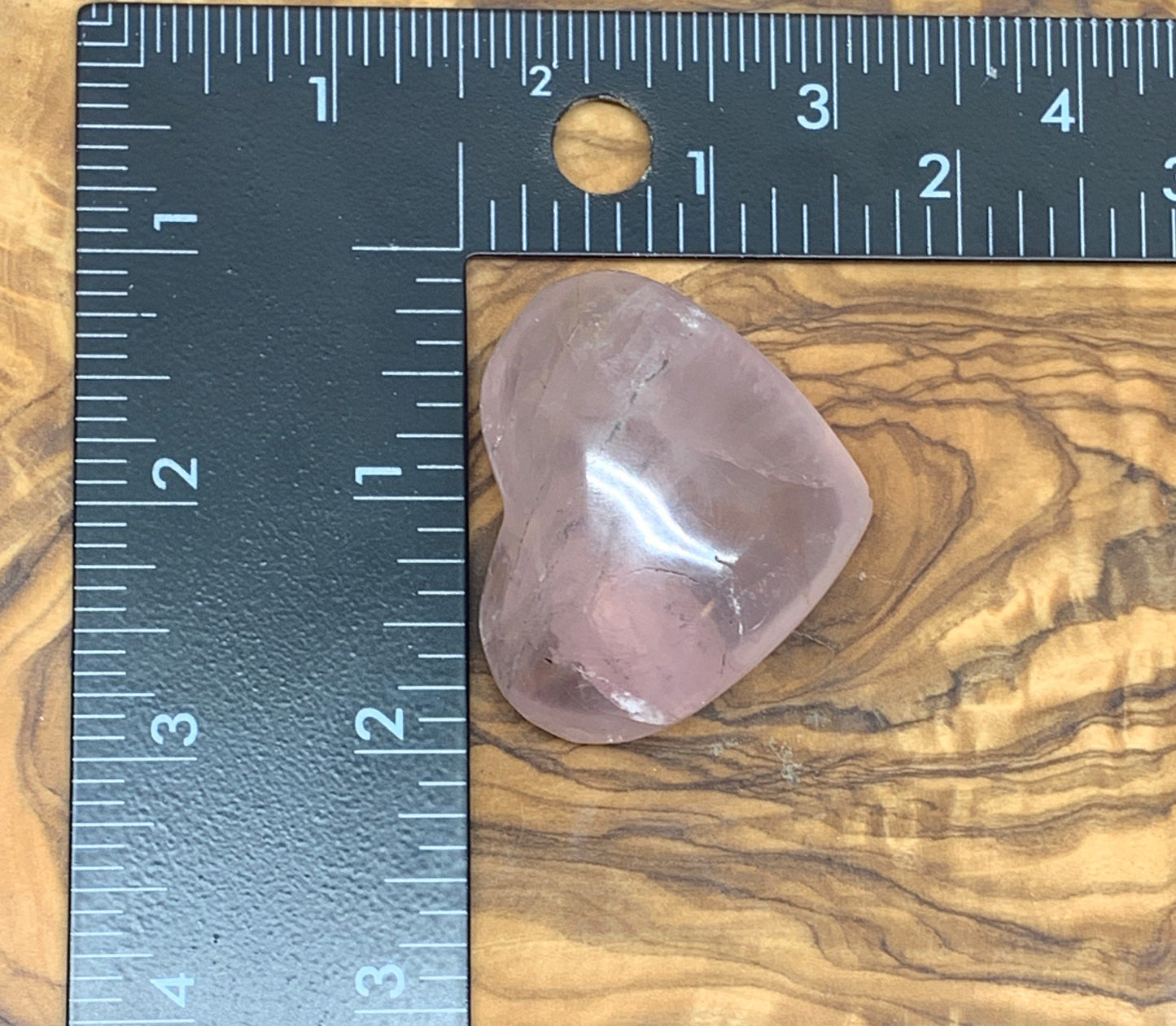 Rose Quartz Puffy Heart (Approx. 2” wide), Heart Healing, Love Stone Gift Item, Compassion HRT-0021