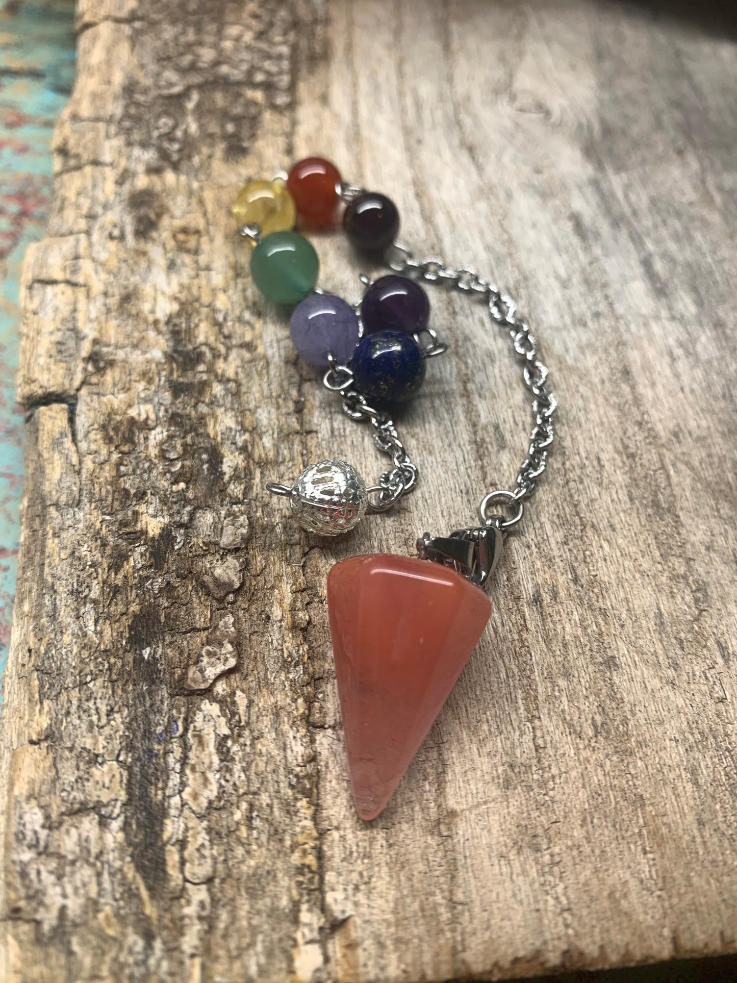 Cherry Quartz Pendulum PND-0050