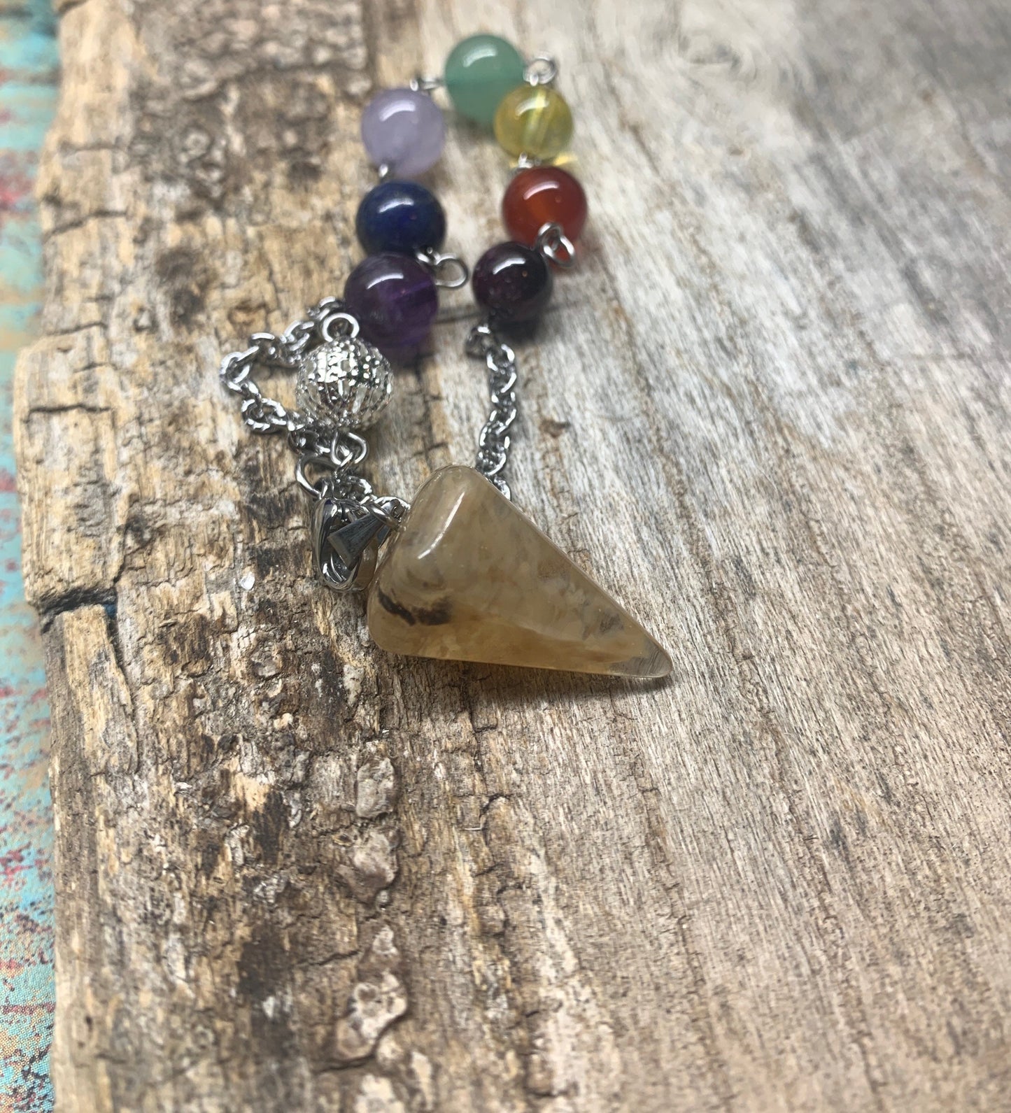 Yellow Quartz Pendulum PND-0043