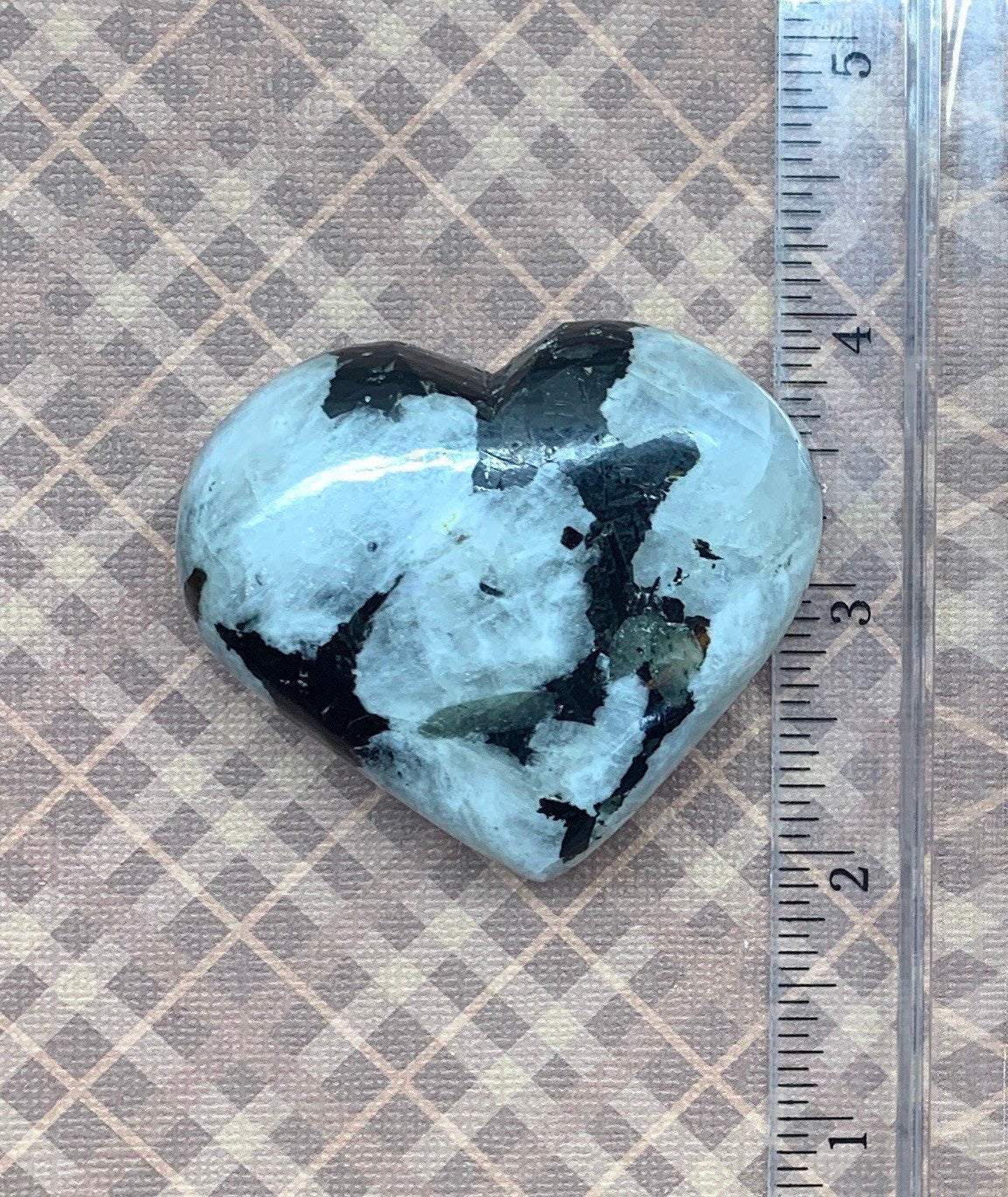 Rainbow Moonstone Heart HRT-0351