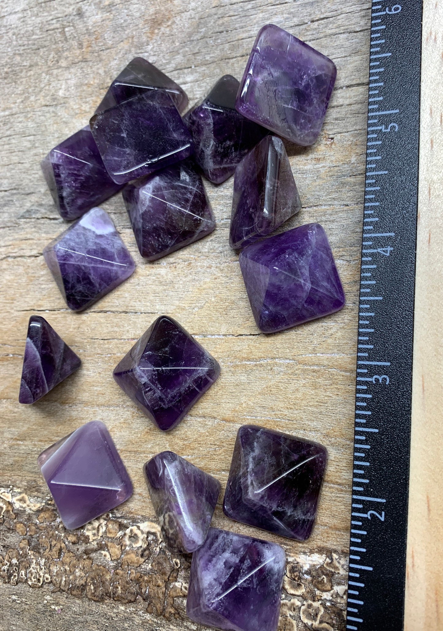 Amethyst Pyramid (Approx. 3/4” x 3/4" x 5/8") 0343