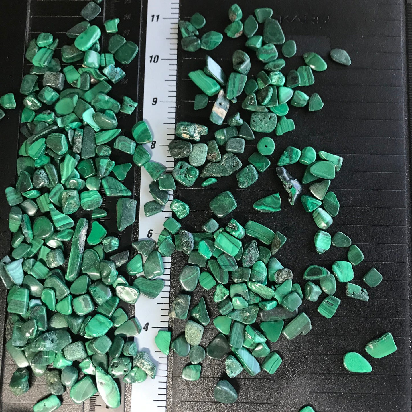 Green Malachite, Polished Tumbled Stone, Natural, Very Small (Approx 1/2" long) BIN-0262