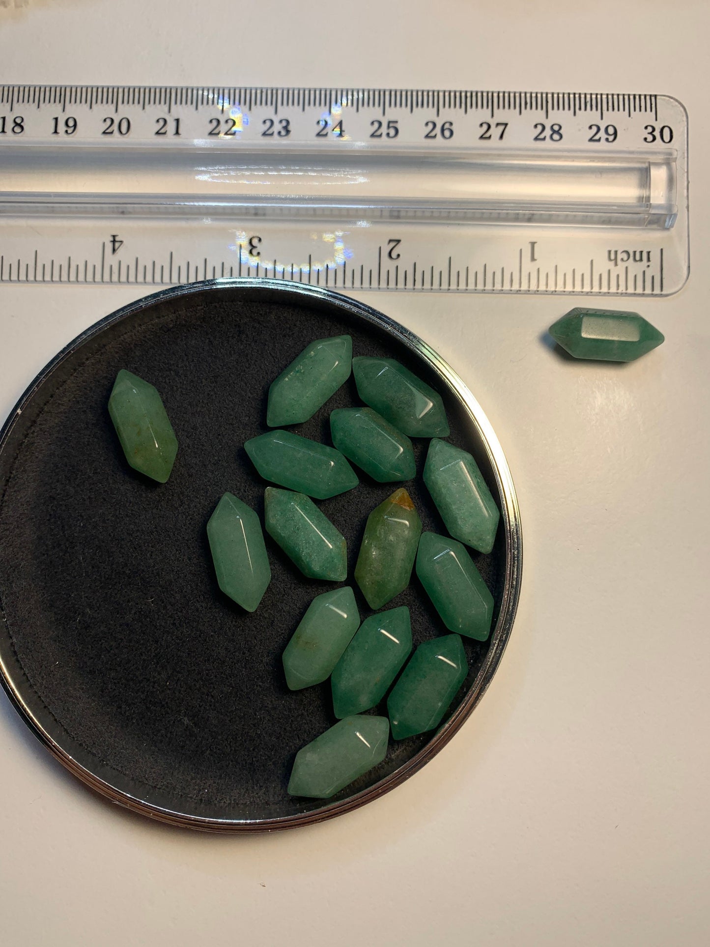 Green Aventurine. Small double terminated Crystal point T-0070