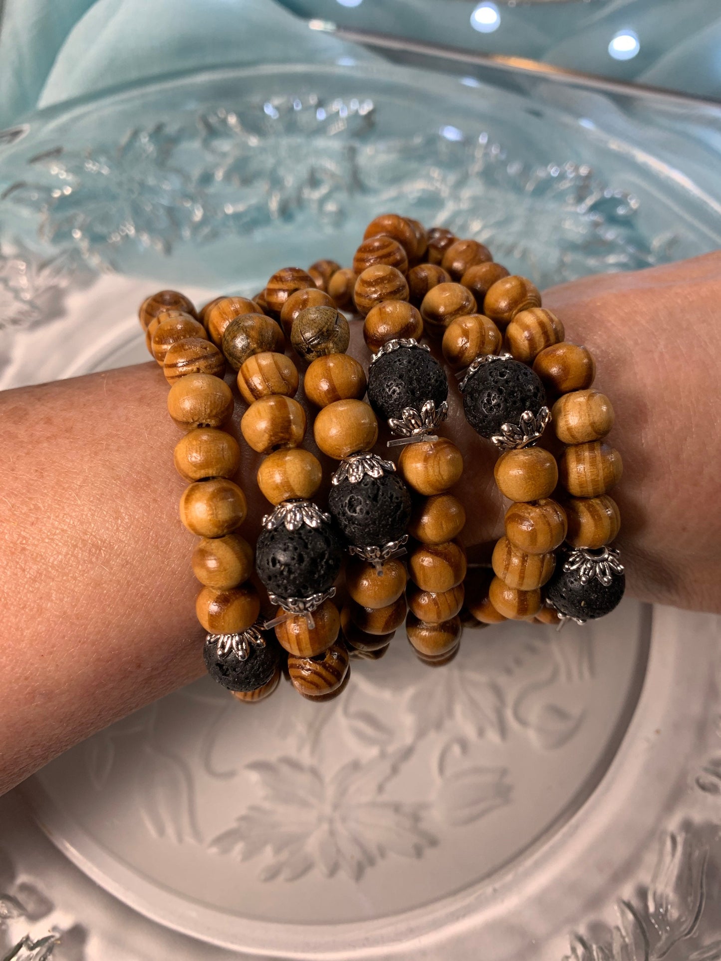 Lava Wood Bracelet BRC-0044