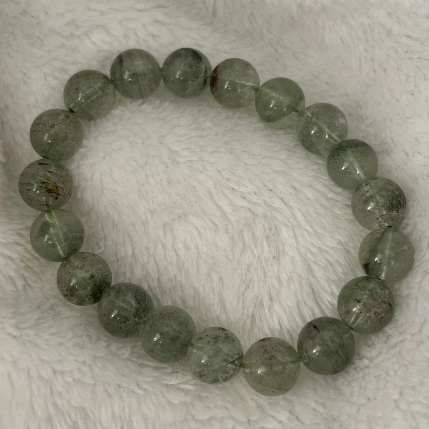 Chlorite Quartz Bracelet (10mm beads) BRC-0178