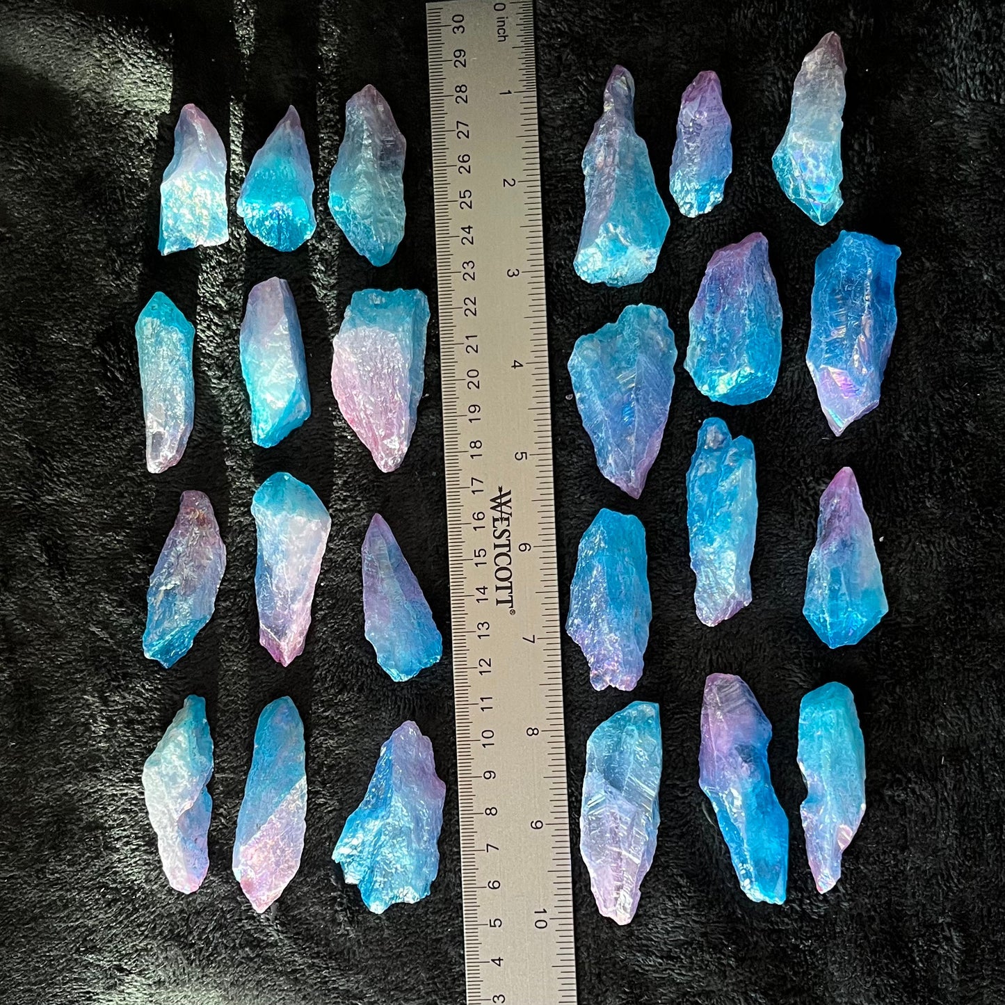 Aura Quartz Crystal Point, Unicorn Poop, package of 25, WC-0011