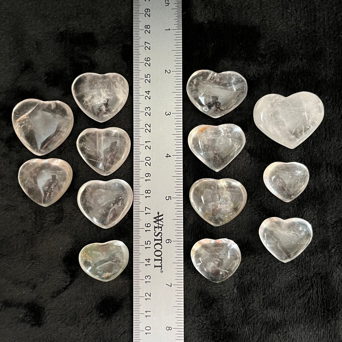 Clear Quartz Heart, 1 Pound, WH-0008