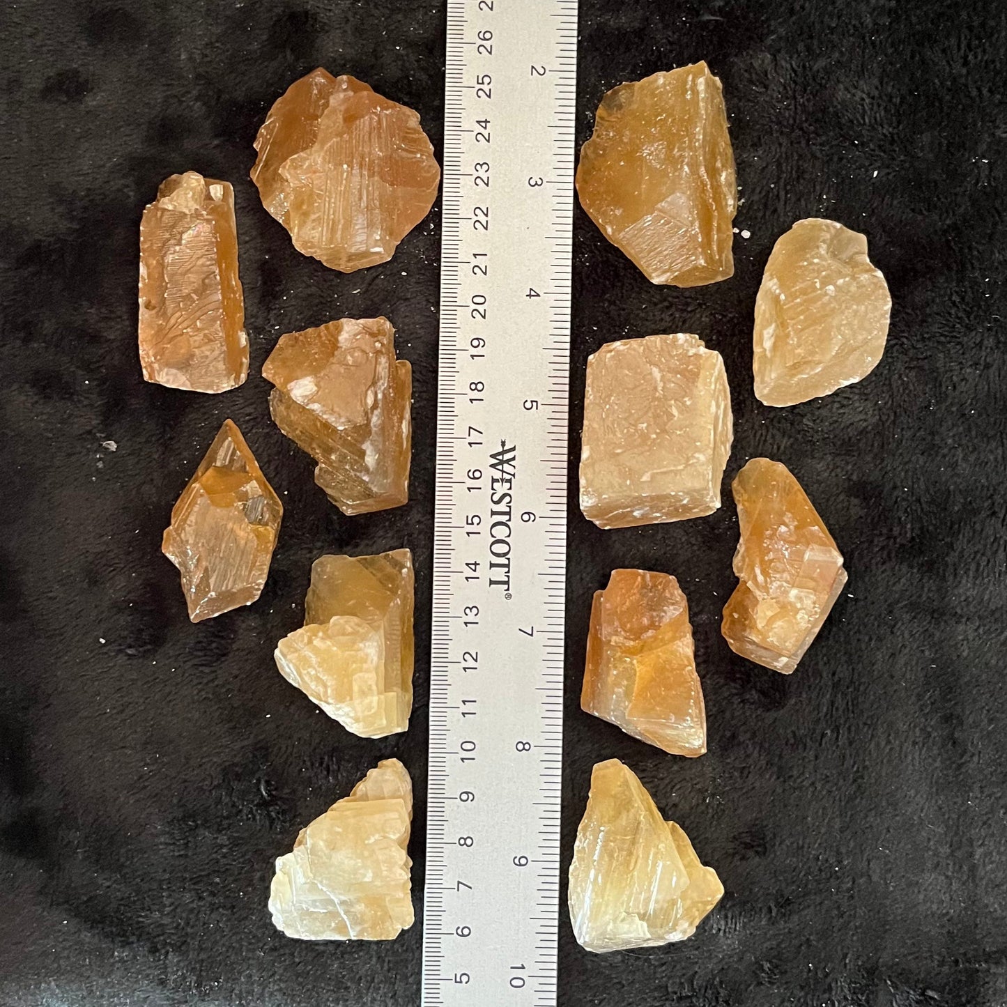 Honey Calcite Raw, (Approx. 1 1/2”-2”) 1 Pound WR-0002