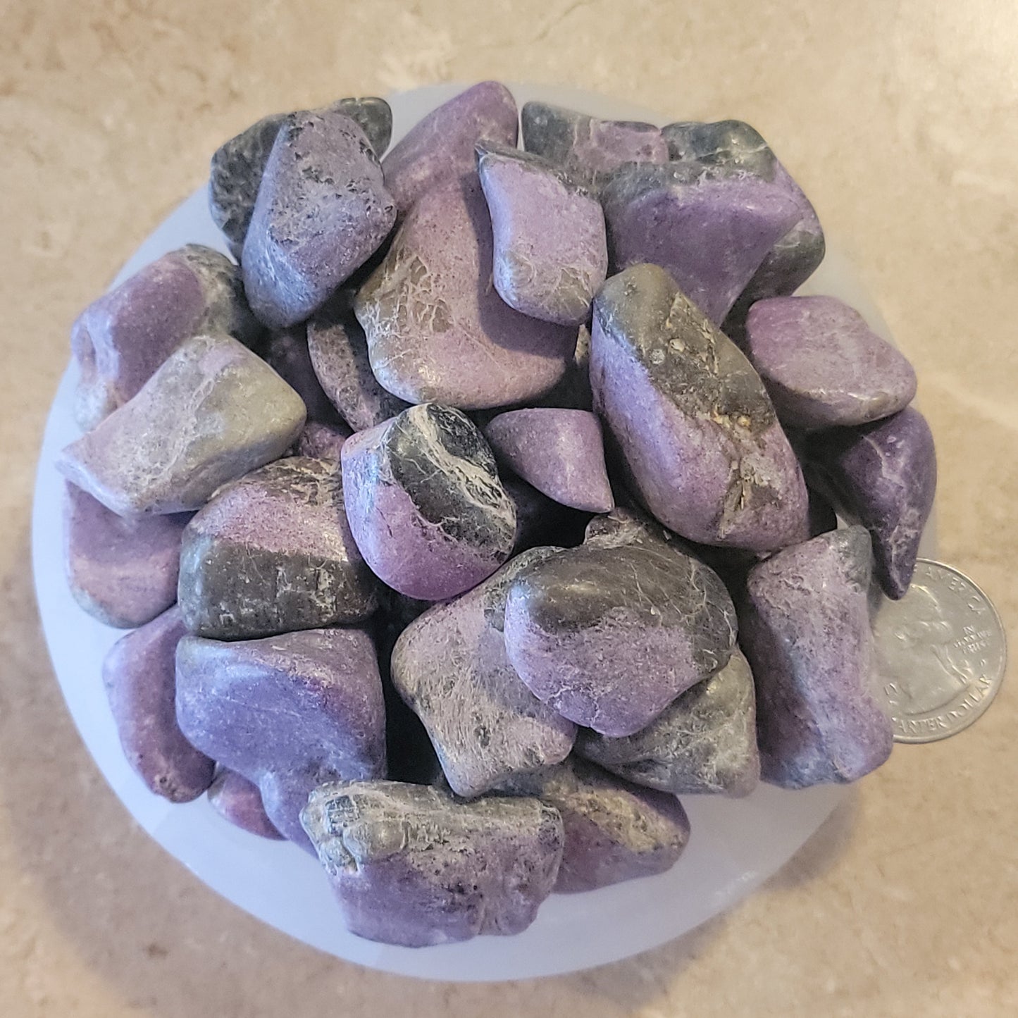 Stictite Tumbled Stone, 1 Pound Bag (Approx. 20-30 mm) WT-0137