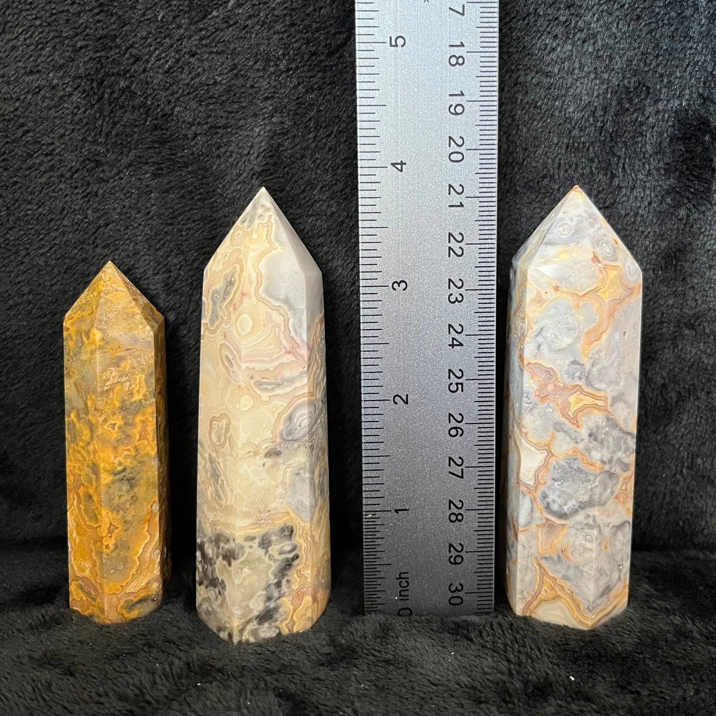 Crazy Lace Agate Obelisk, 1 pound, WO-0031