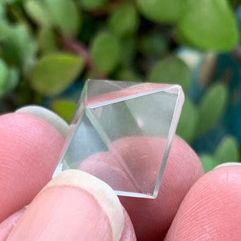 Small quartz pyramid, perfect for making crystal jewelry