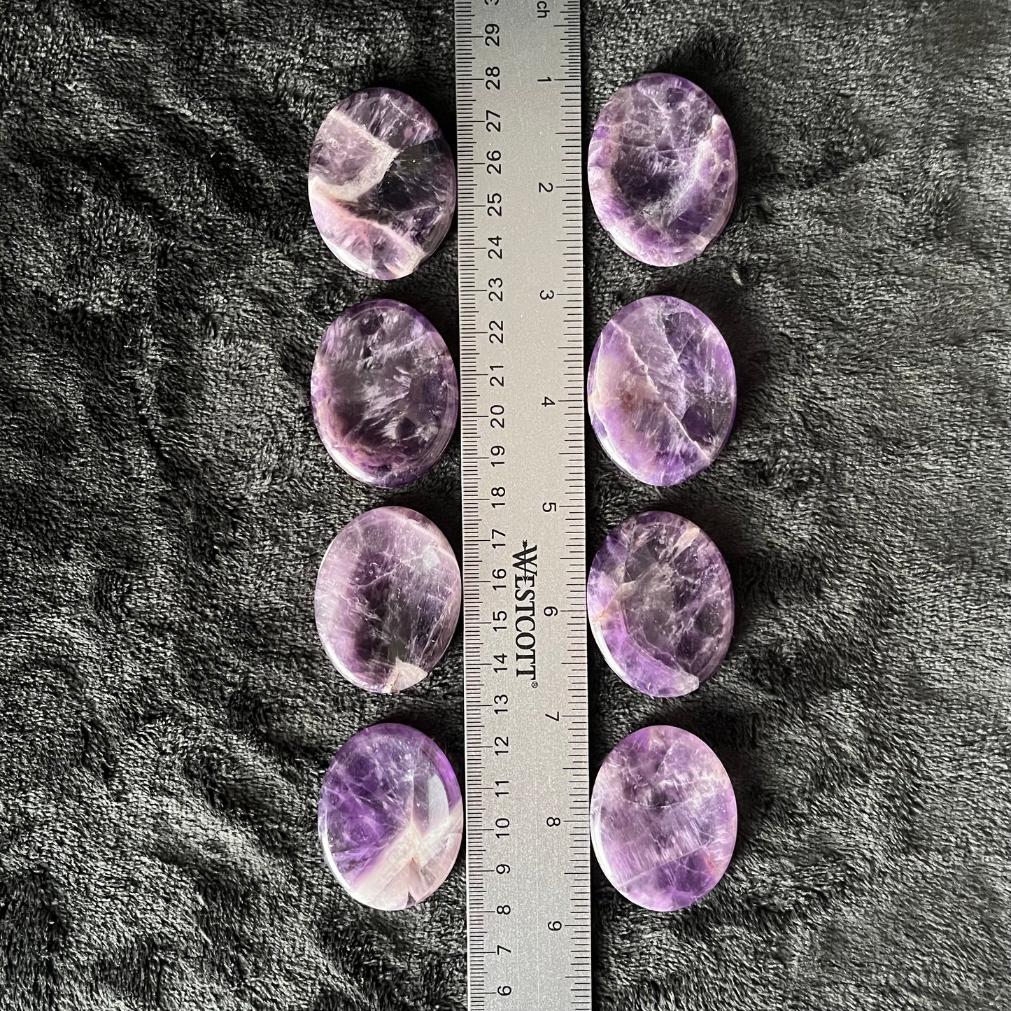 Dreamy Amethyst Worry Stone (Approx 1/3/8" x 1 3/4") 0269