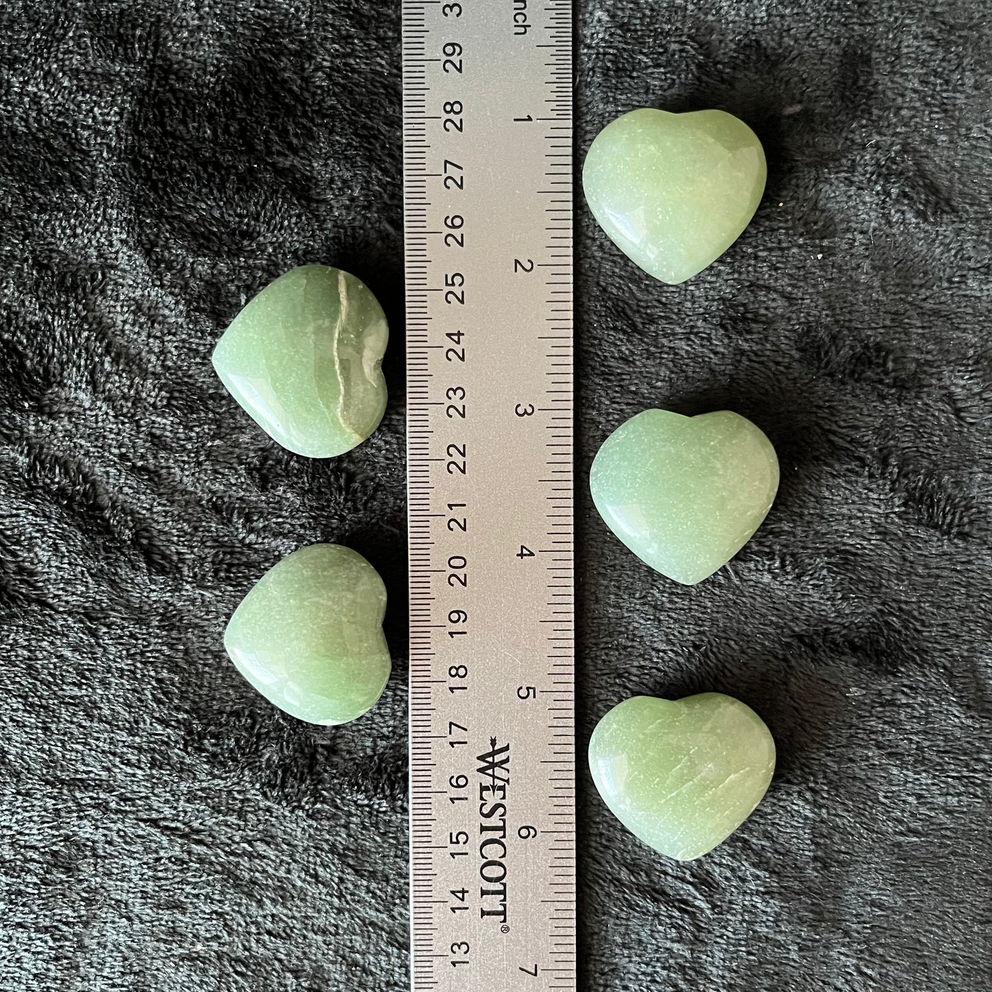 Green Aventurine Puffy Heart (Approx. 1 1/4”) 1015