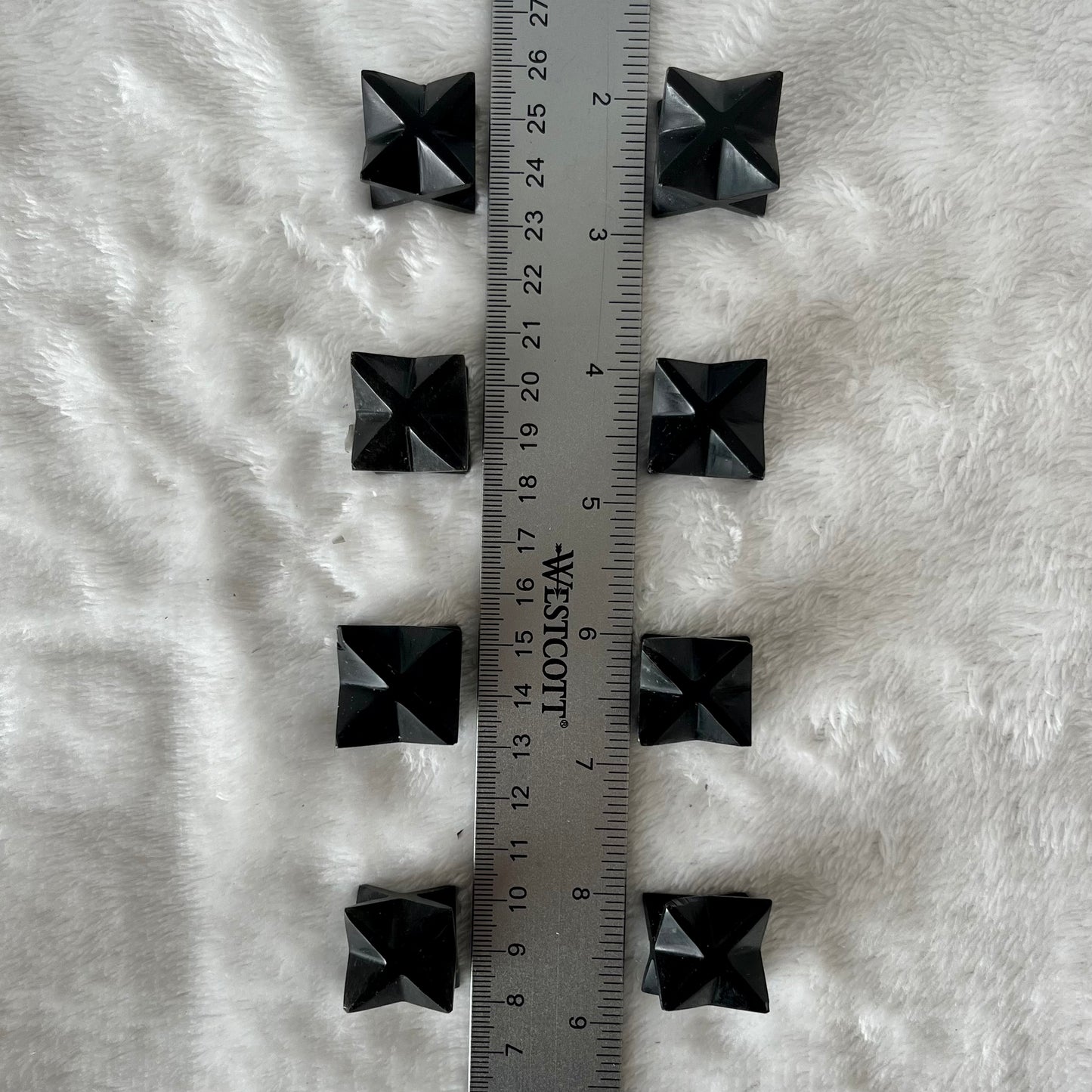 Obsidian Merkaba Stone Carving (Approx. 1” - 1 1/8”) 1723