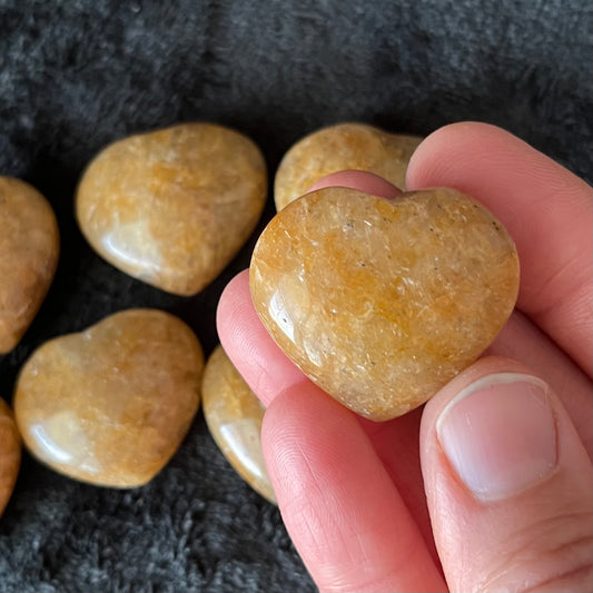 Golden Healer Quartz Puffy Heart (Approx. 1 1/4”) 1227
