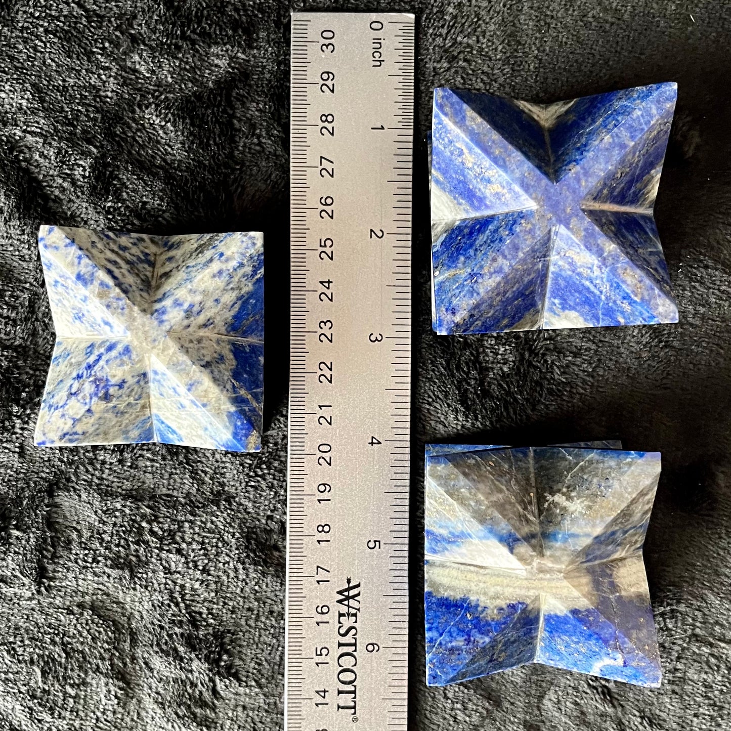 Lapis Lazuli Merkaba Stone Carving (Approx. 1 3/4” - 2”) 1009