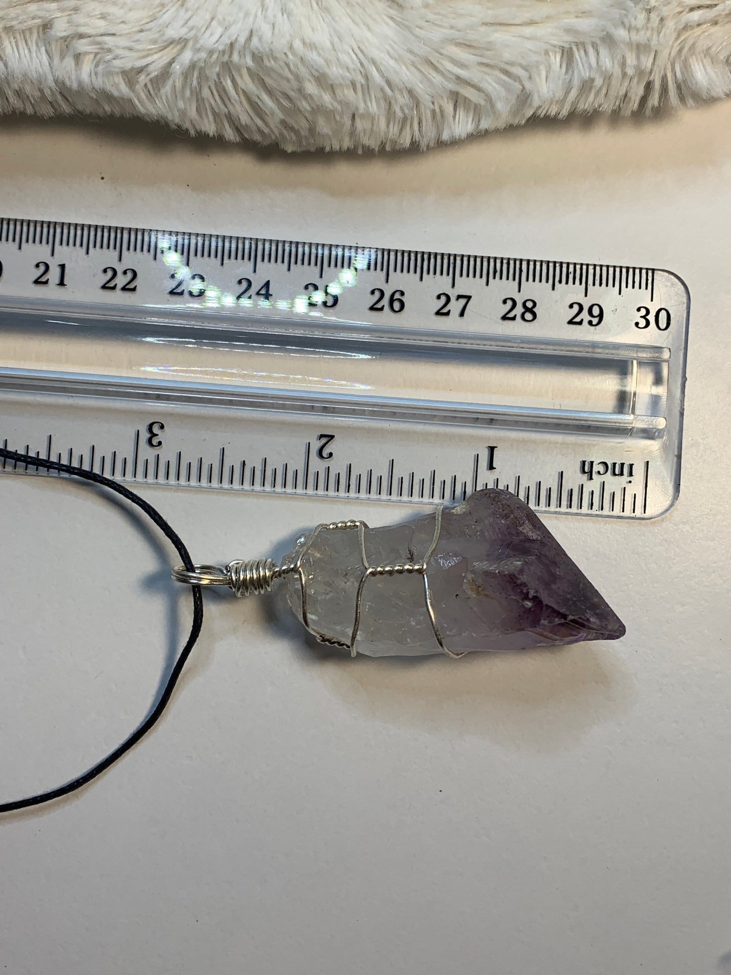 Amethyst Wire Wrapped Necklace NCK-0065-1