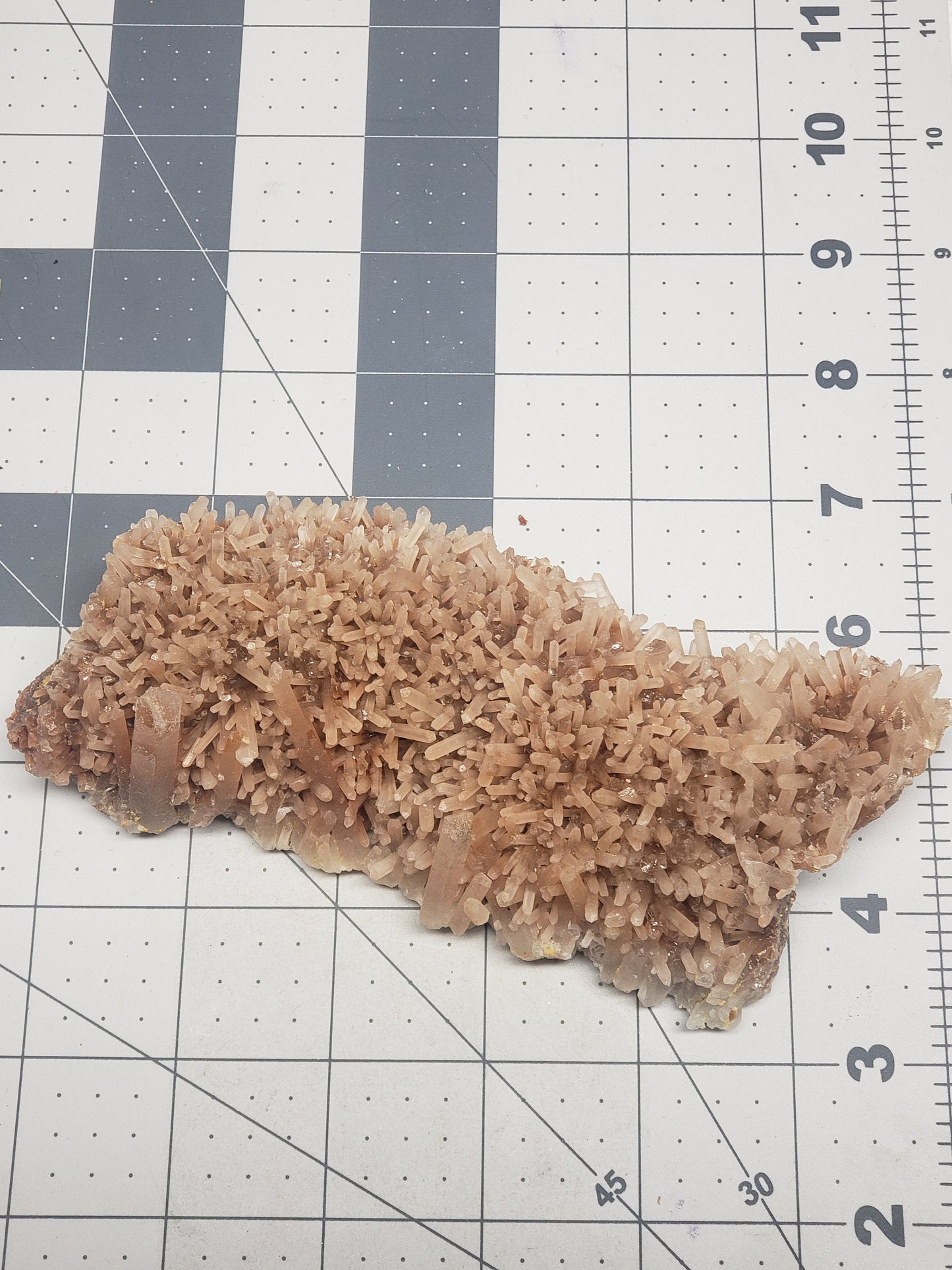 Natural Red Quartz Crystal Cluster, (Approx 6 1/4" long) One Crystal, Quartz Rough, for Crystal Grid CRY-0122