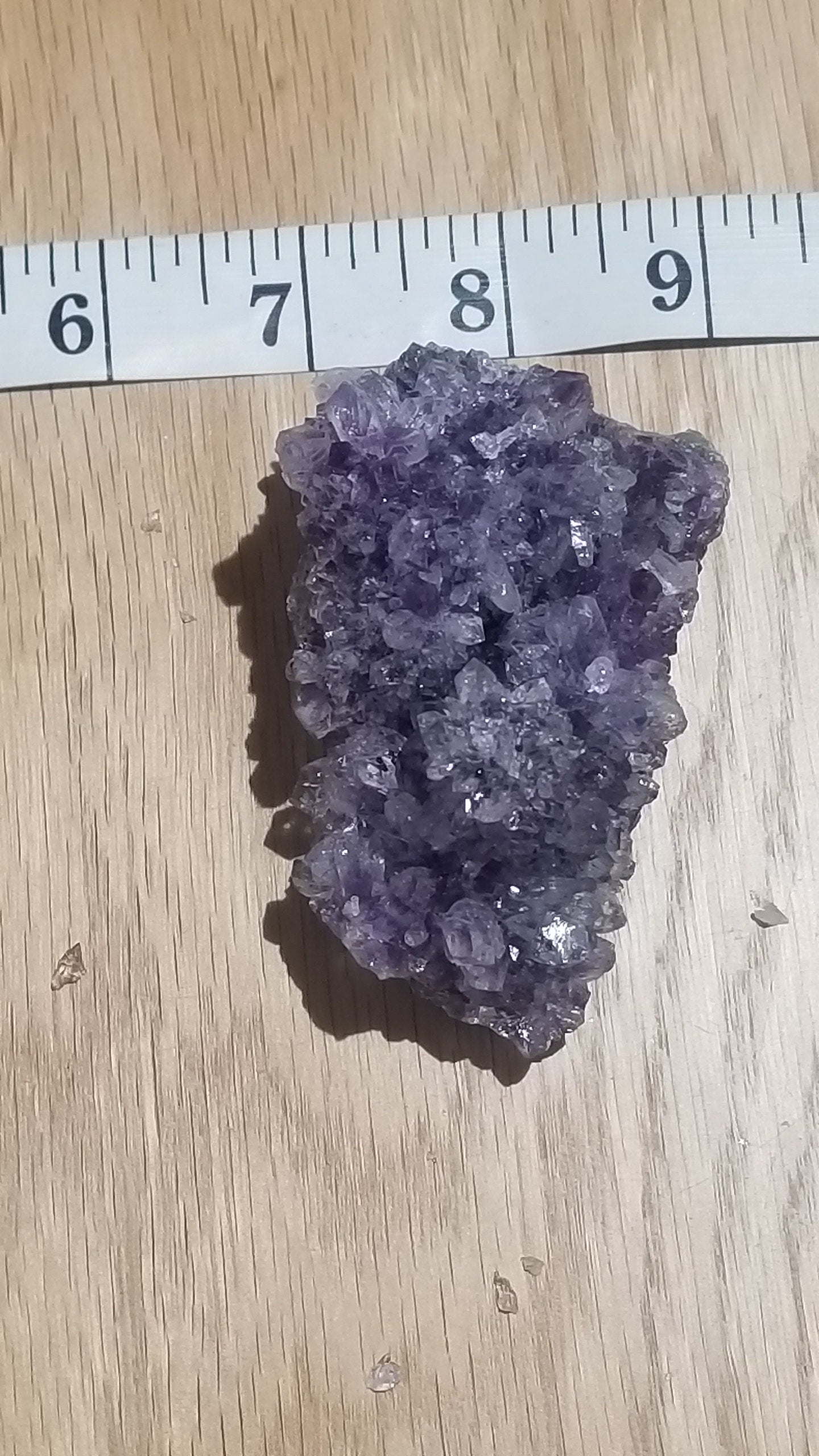 Amethyst AAA, Crystal, Natural lite Purple Spirit Quartz (Approx 3 1/2" - 2 1\4") Cluster Blossom Box- Blsm-5