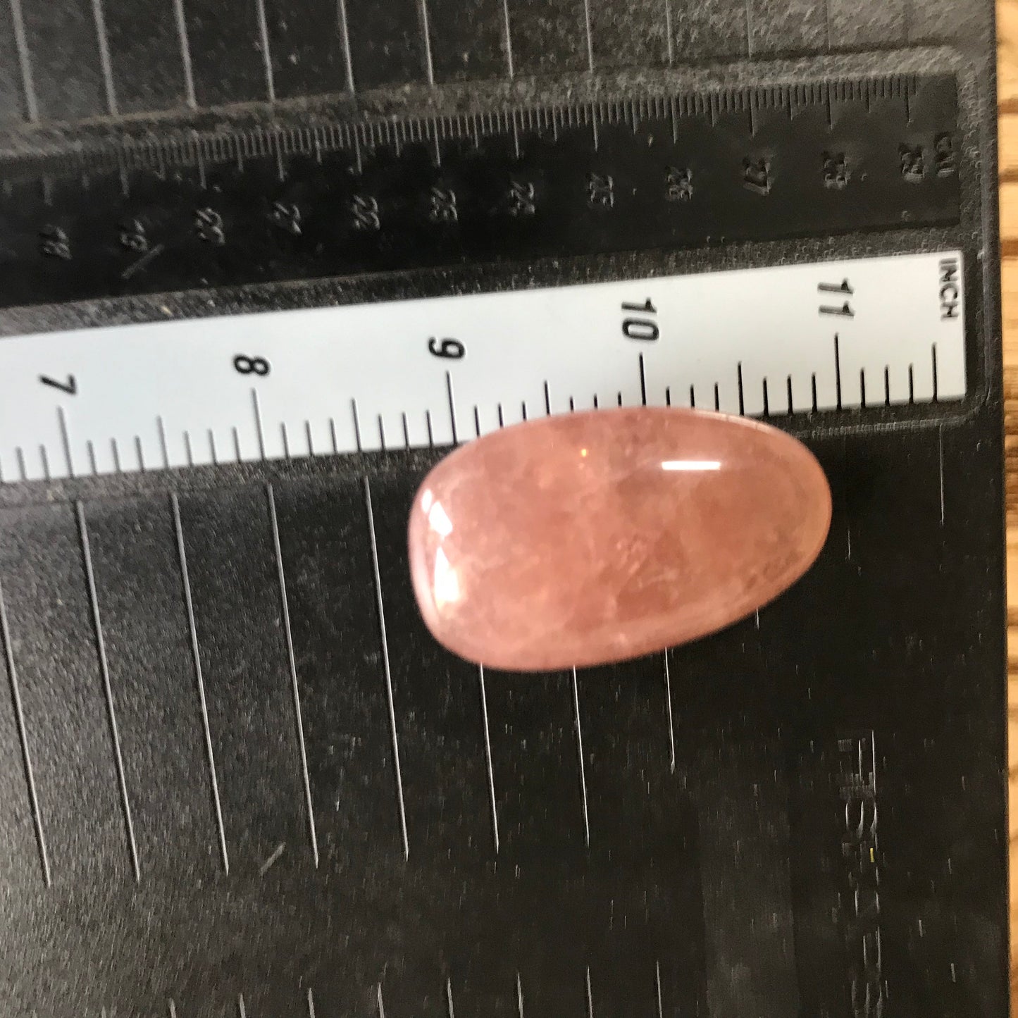 Strawberry Quartz Palm Stone, (Approx 1 3/4" - 2") Stone to Amplify Feelings Love, Generosity, Crystal Grid or Craft Supply 0265