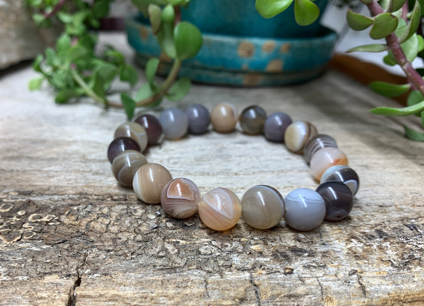 Agate Bracelet 10mm BRC-0056