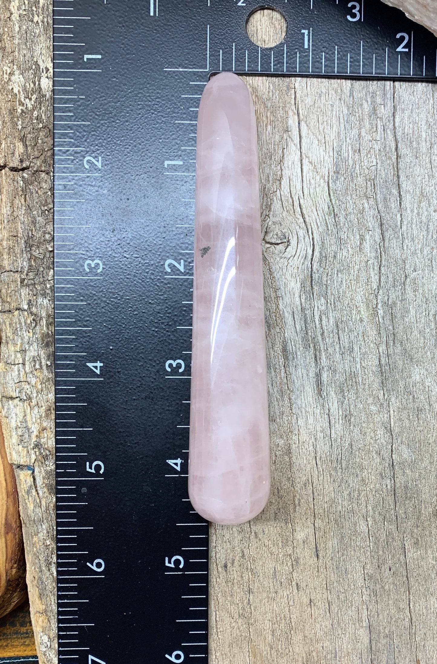 Rose Quartz Wand (Approx. 4 1/4") 0400