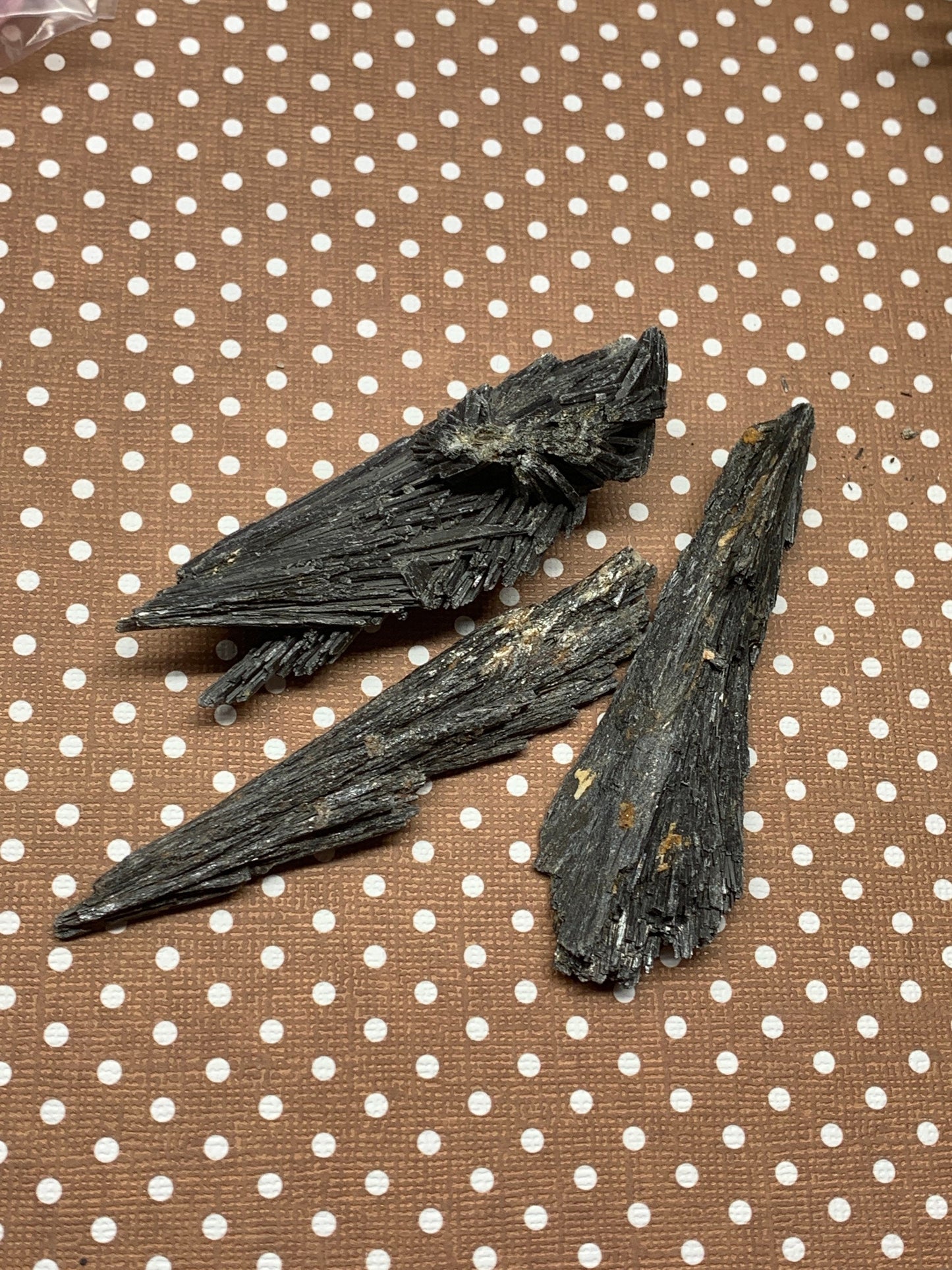 Black Kyanite Blade, Natural, Raw, Crystal (Approx. 1 1/2” - 3”) 1288