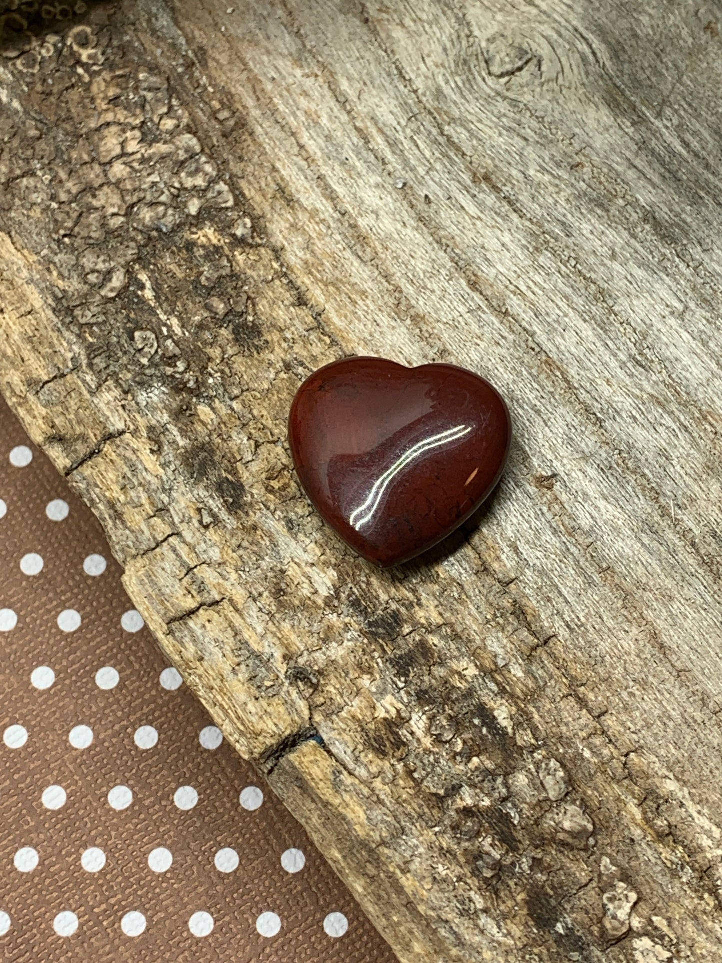 Red Iron Jasper Heart 25mm 0572
