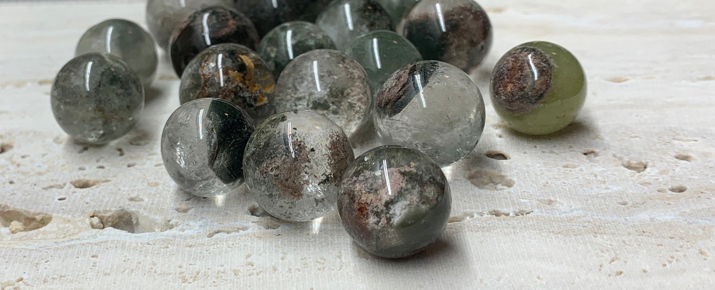 Chlorite Quartz Crystal Sphere (Approx. 3/8" - 1/2") 1453
