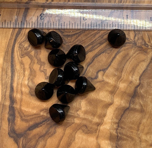 Black Obsidian Cabochon Cone 0197