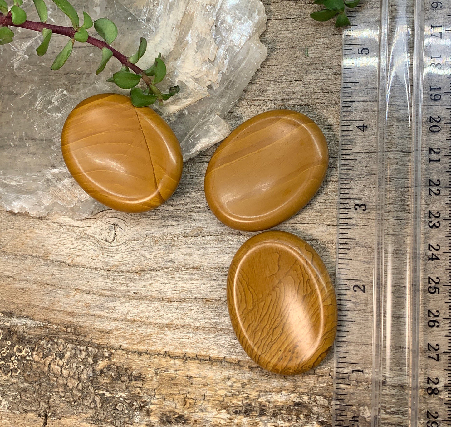 Wood Jasper Worry Stone (Approx. 1 3/8 ' x 1 3/4") 1398