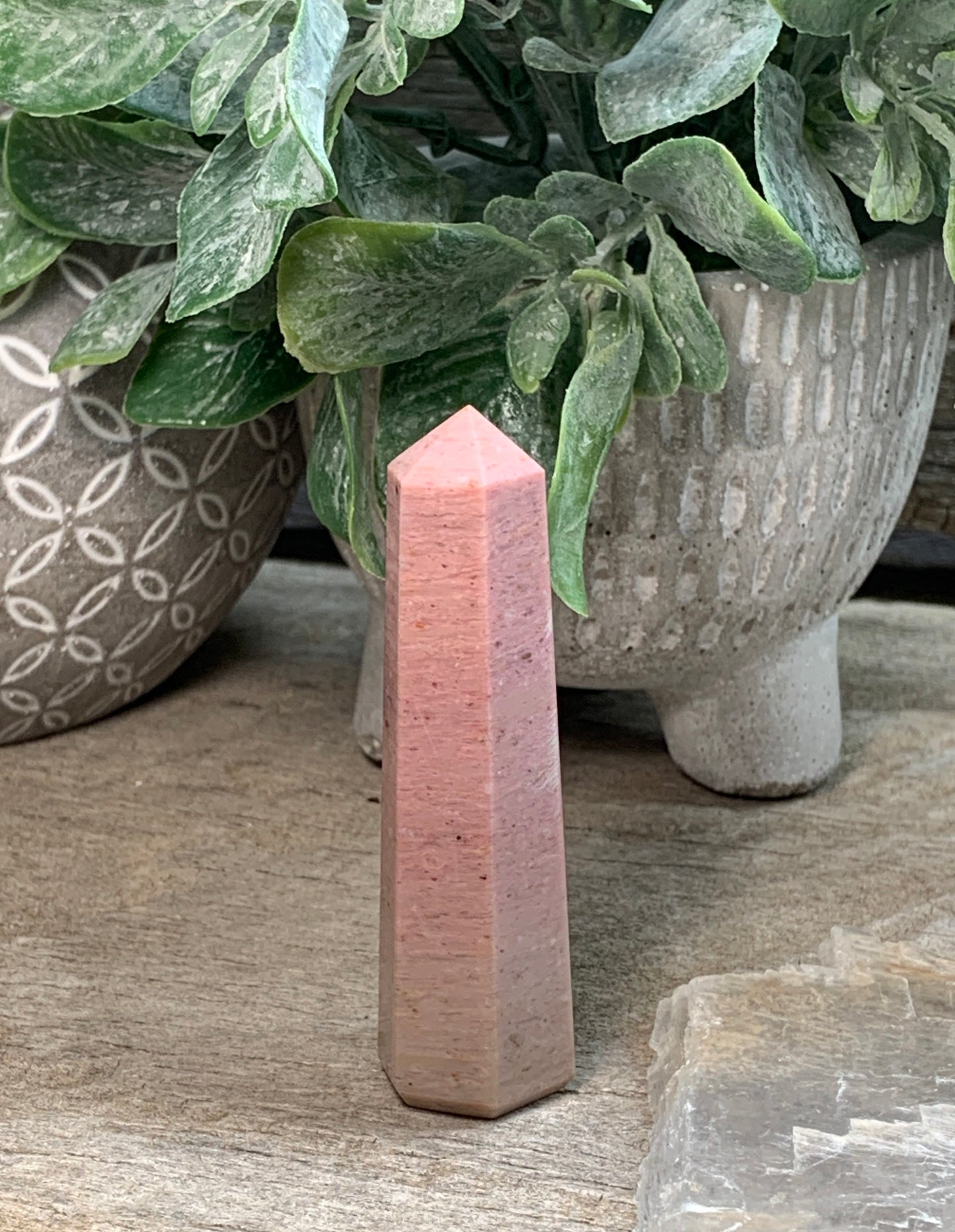 Rose Pink Jasper Obelisk 0851