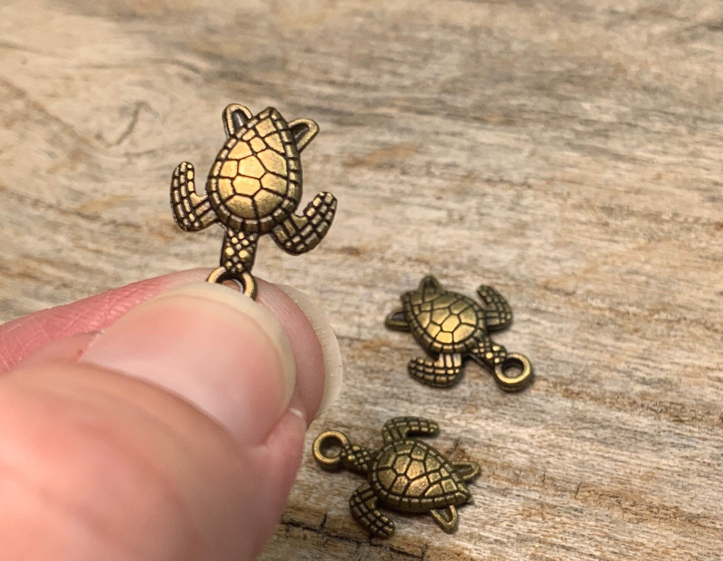 Turtle Pendant Antique Bronze 0484-C