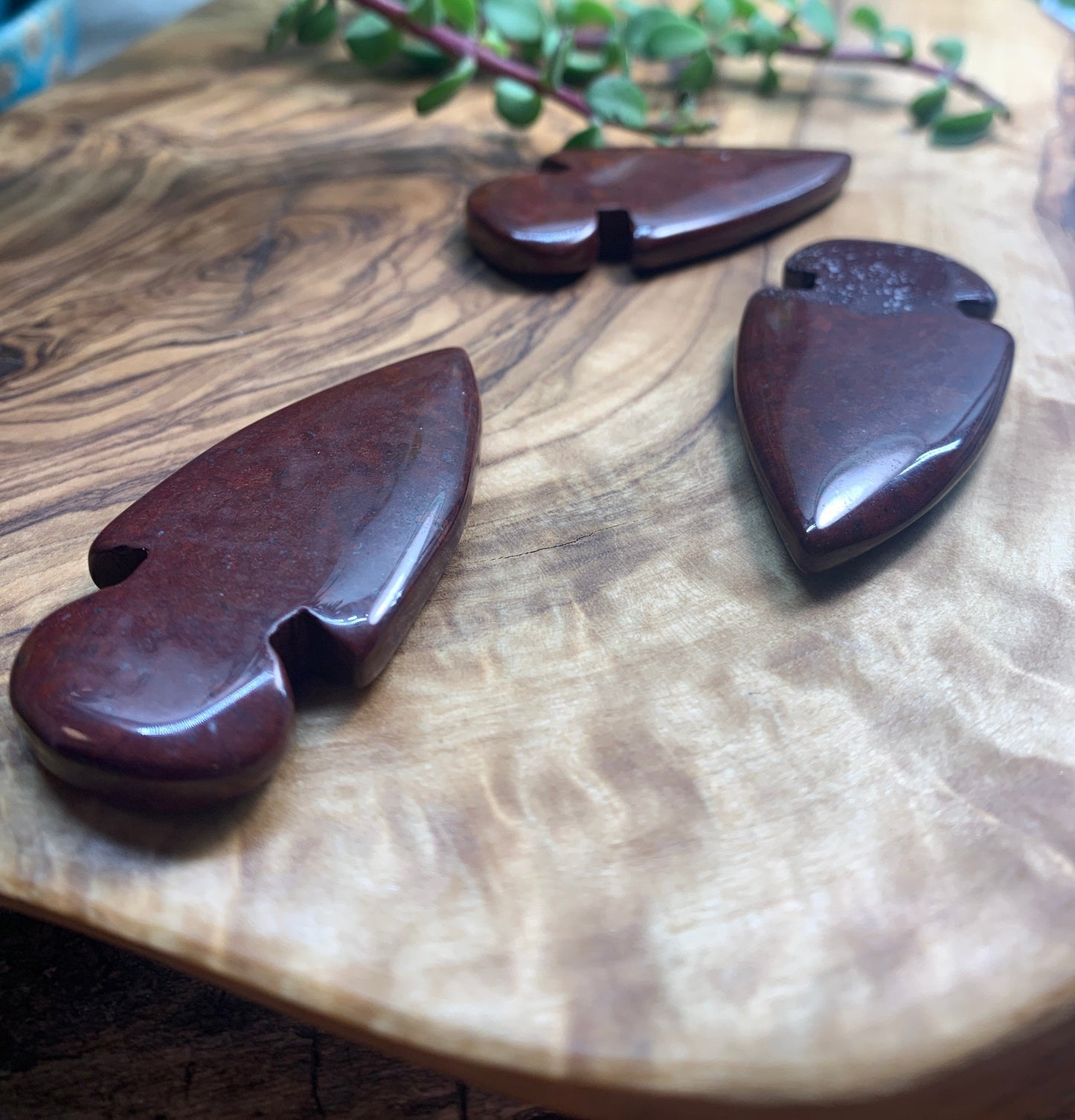 Red Jasper Polished Arrowhead (Approx. 1 3/4") 0982