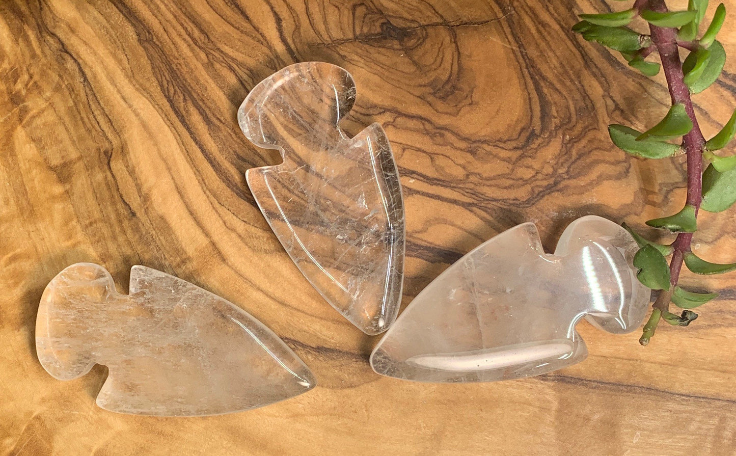 Quartz Polished Arrowhead (Approx. 1 3/4" x 1") 0105