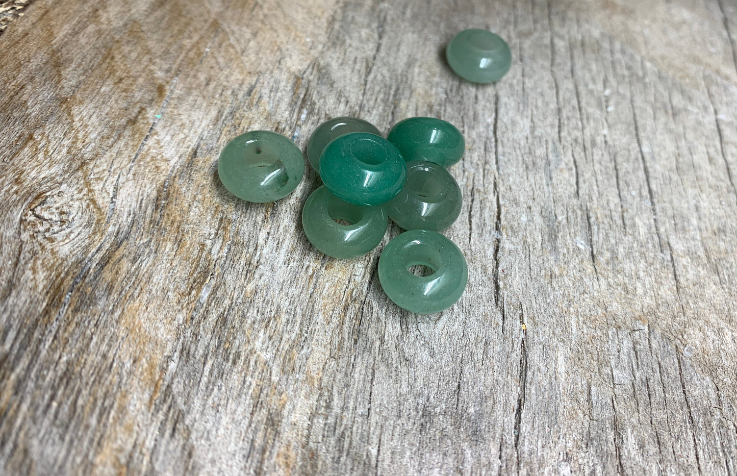 Green Aventurine Crystal Beads (Approx. 5/8") 0649-C