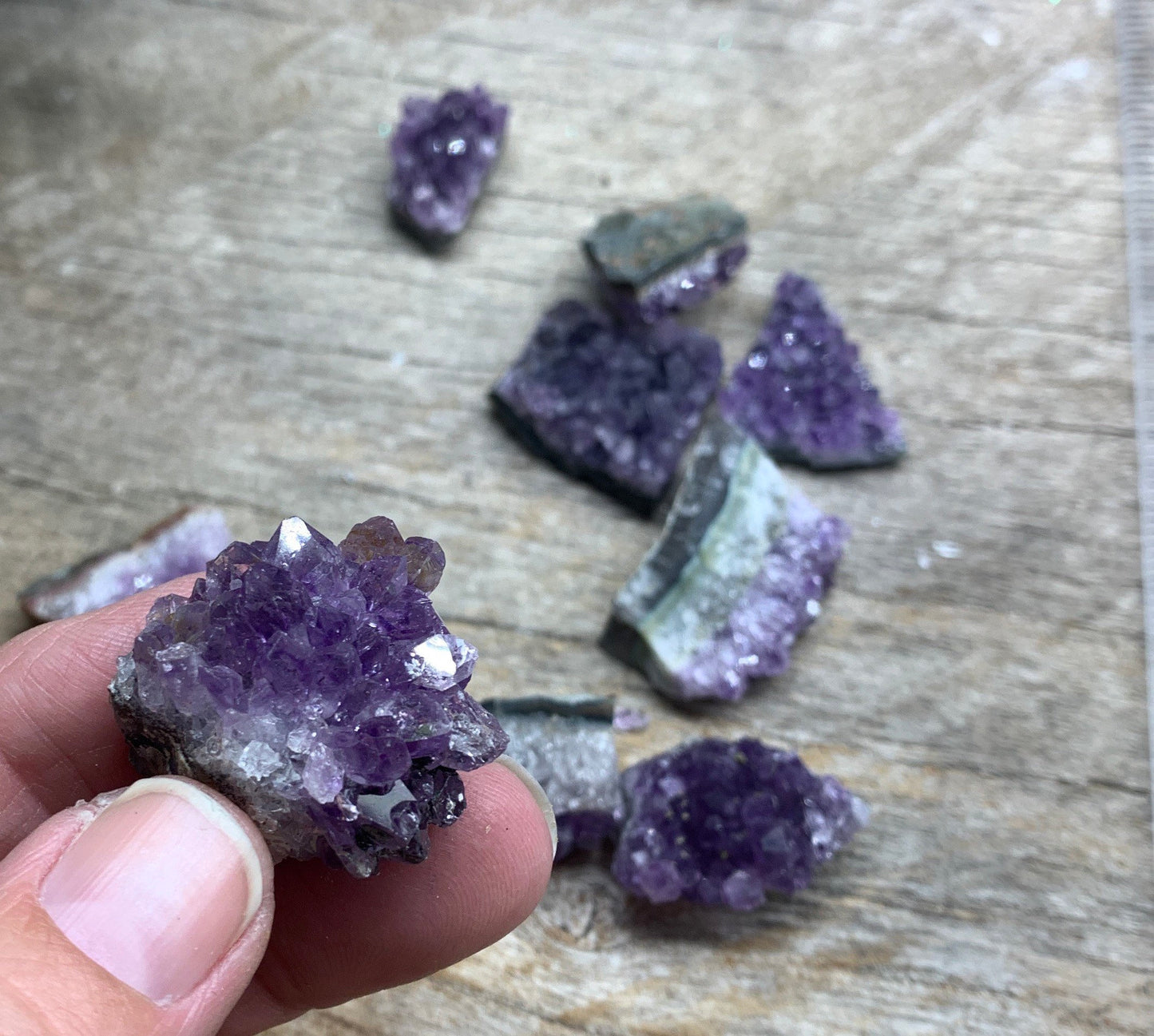 Amethyst Cluster, Natural, Beautiful, Raw (Approx 3/4”-1 1/4”) 1291