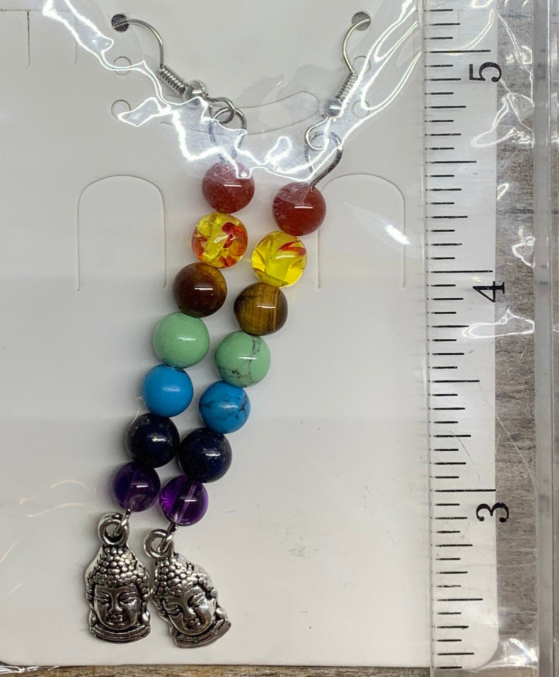 Chakra Buddha Earrings 1071