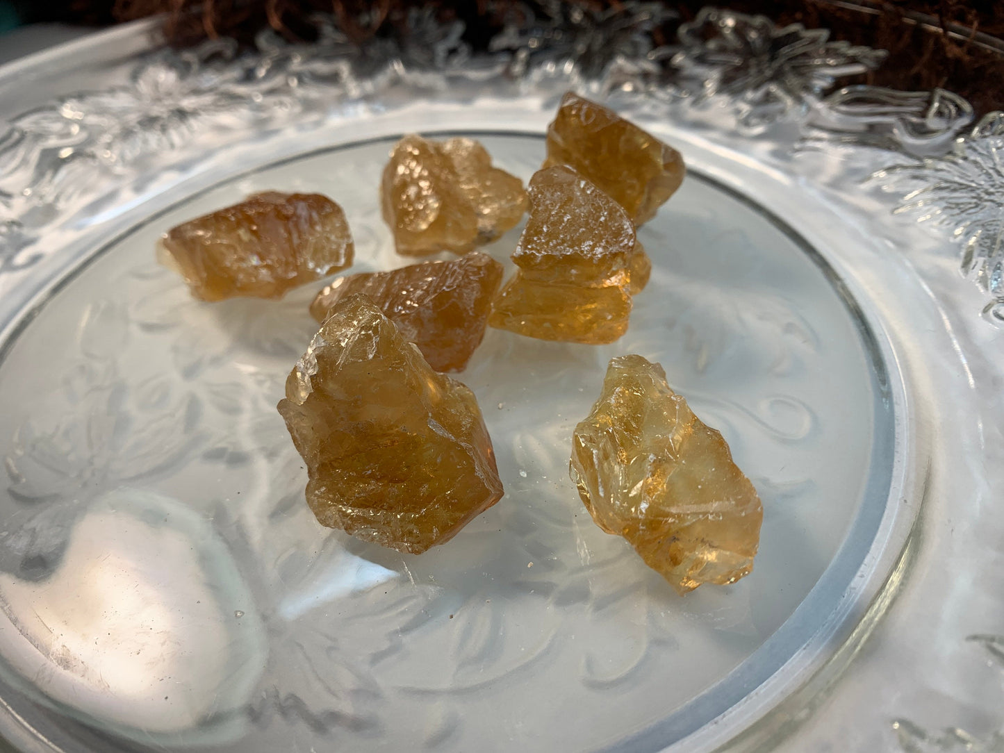 Honey Calcite, (7/8" - 1 1/8")  Raw Stone, Solar Plexus Chakra, Powerful Healing Stone 0126
