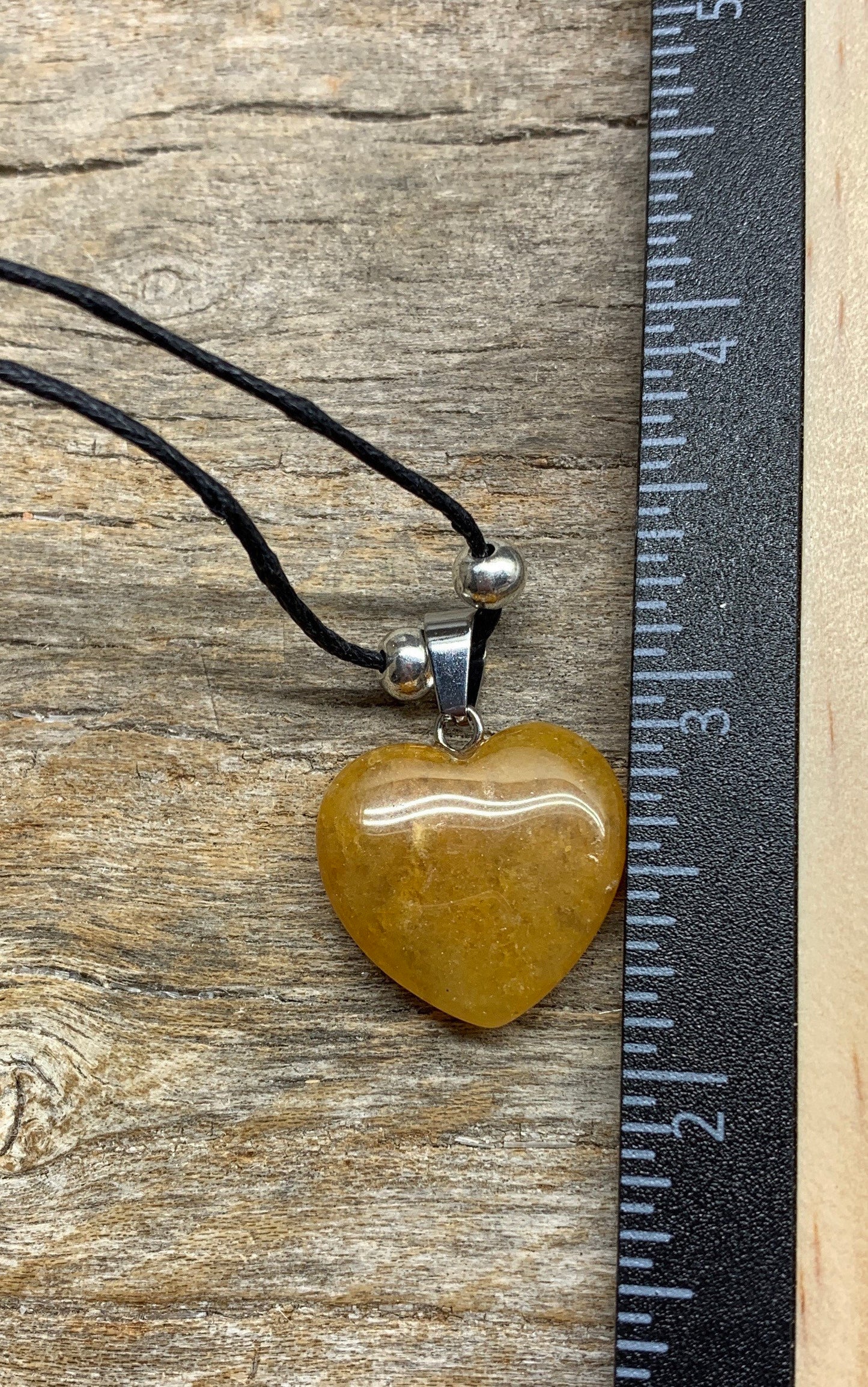 Yellow Quartz Heart Necklace NCK-1100