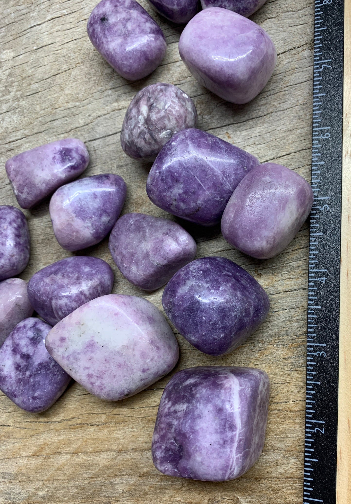 Lepidolite Palm Stone, Large Tumbled Stone 1559 (1 3/4”- 2 1/2”)