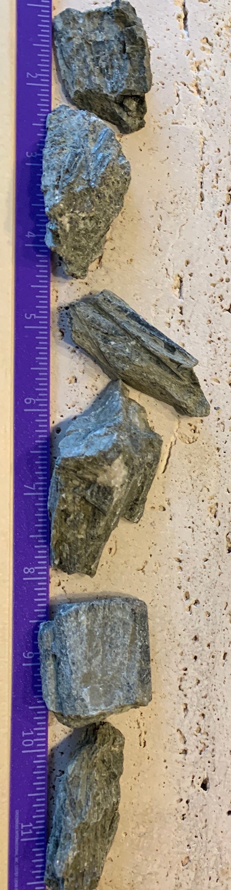 Diopside Raw Crystals 1302 Approx. 1 1/2”- 2”