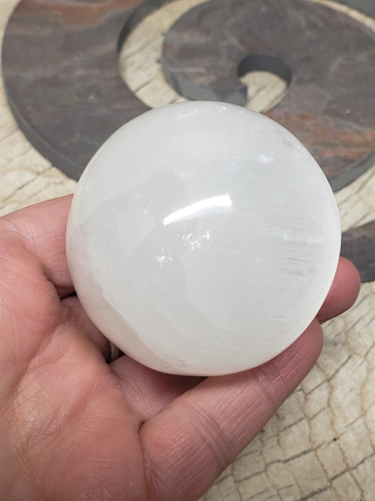 Selenite Sphere (Approx. 60mm) S-0007