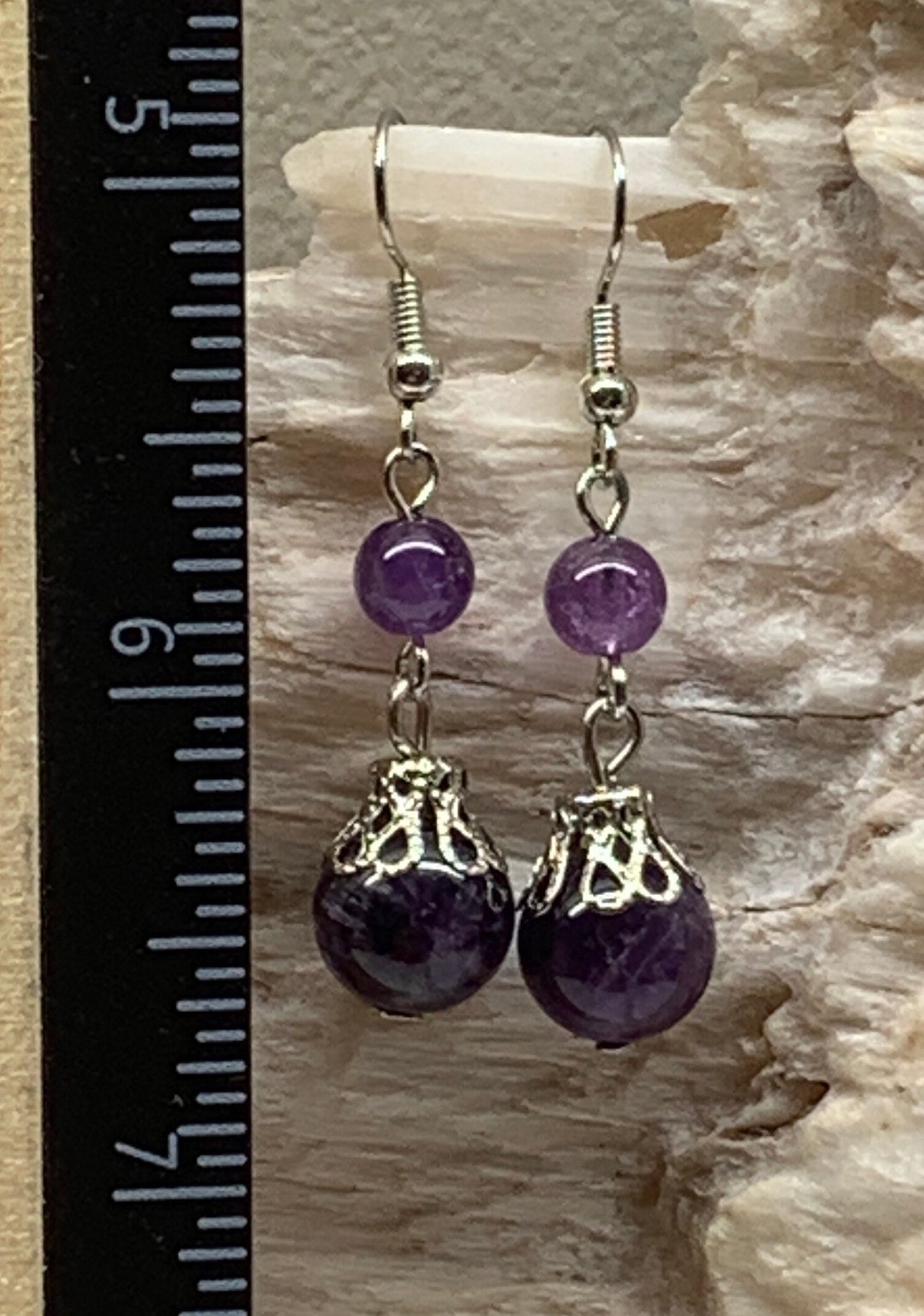 Amethyst Dangle Earrings EAR-0047