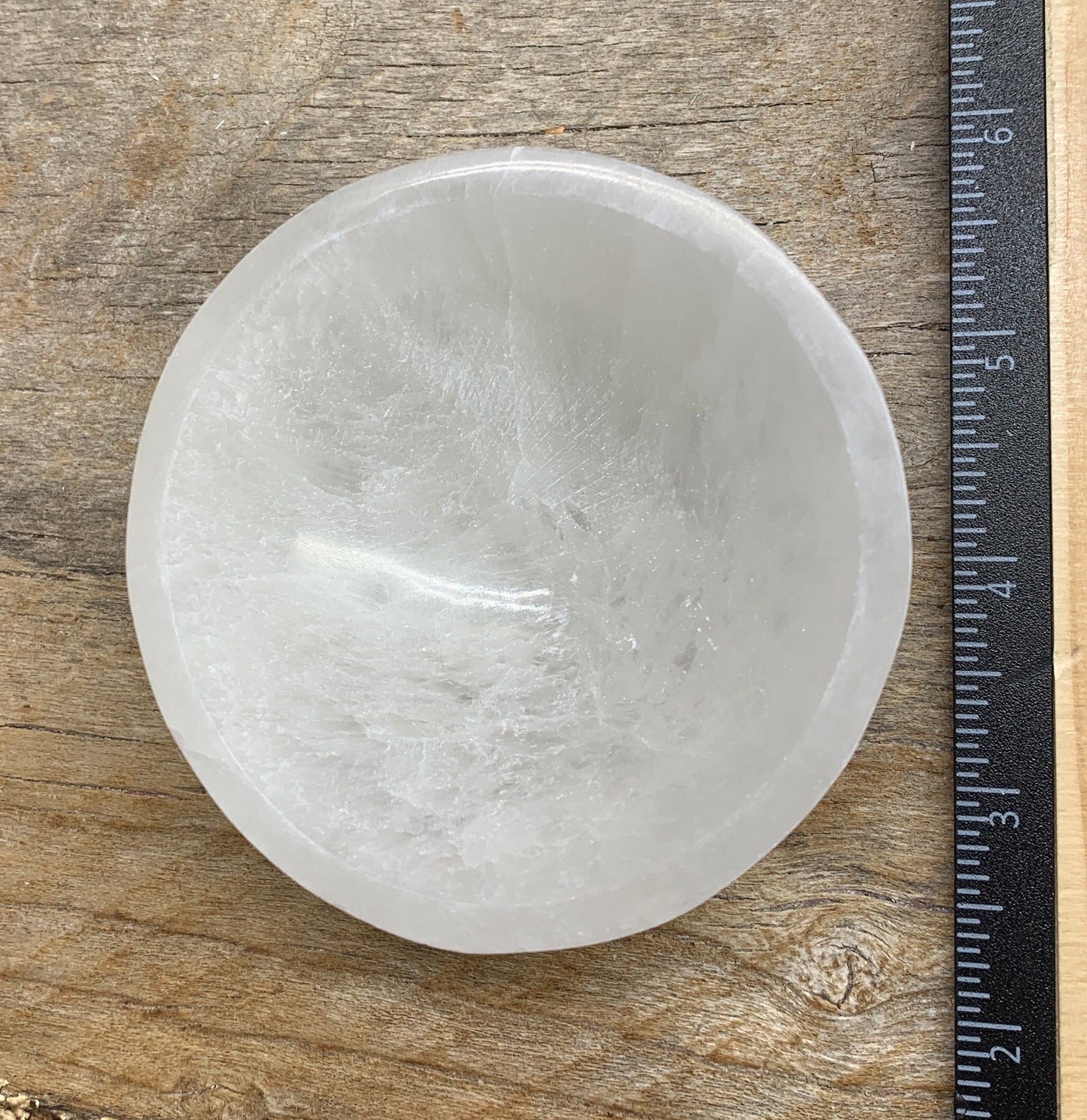 Selenite Round Bowl (Approx. 3”) S-0014