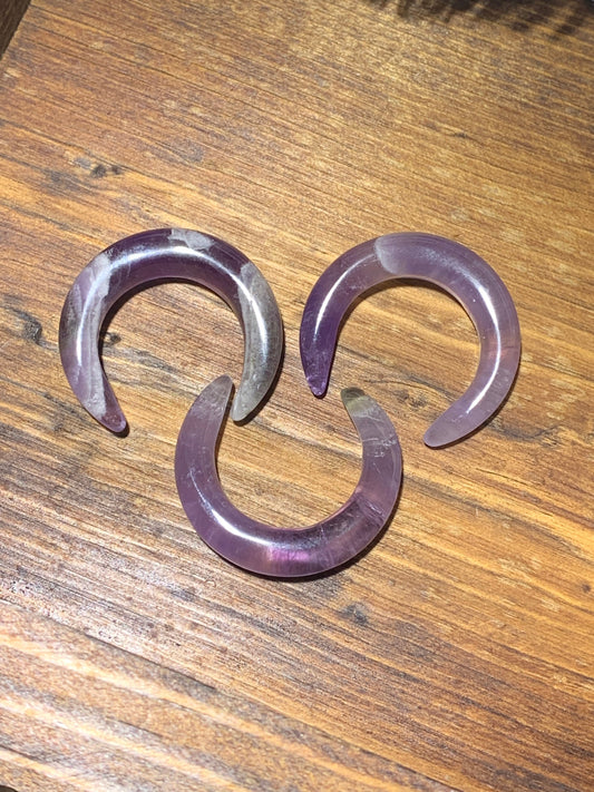 Carved Amethyst Crescent Moon 0031