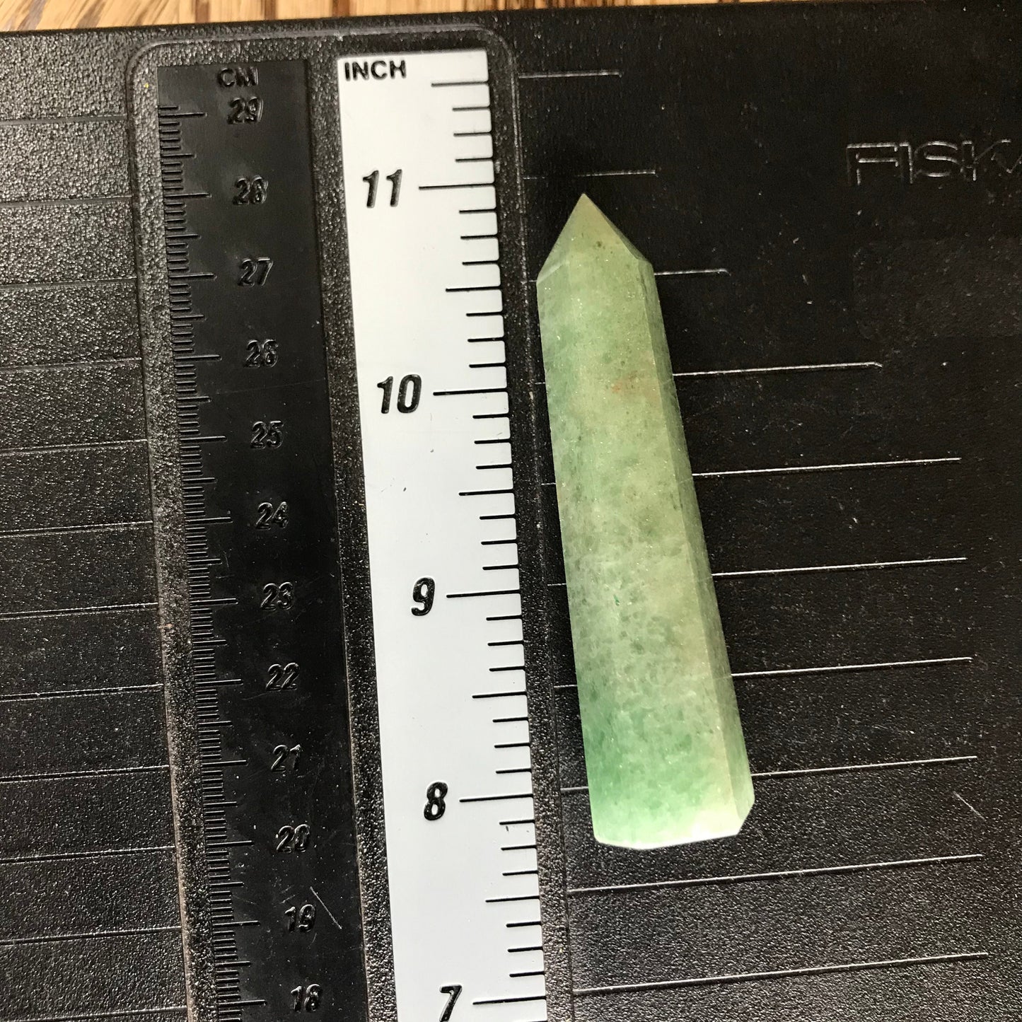 Green Quartz Obelisk, (Approx 3") Green Crystal Point, Supply for Crystal Grid, Home Decor or Crafts 0367