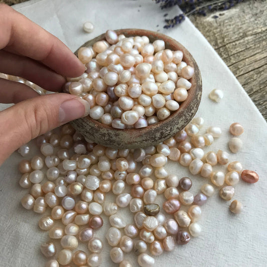 Pearl (Approx 1/3") for Jewelry or Crystal Grid Supply 0682
