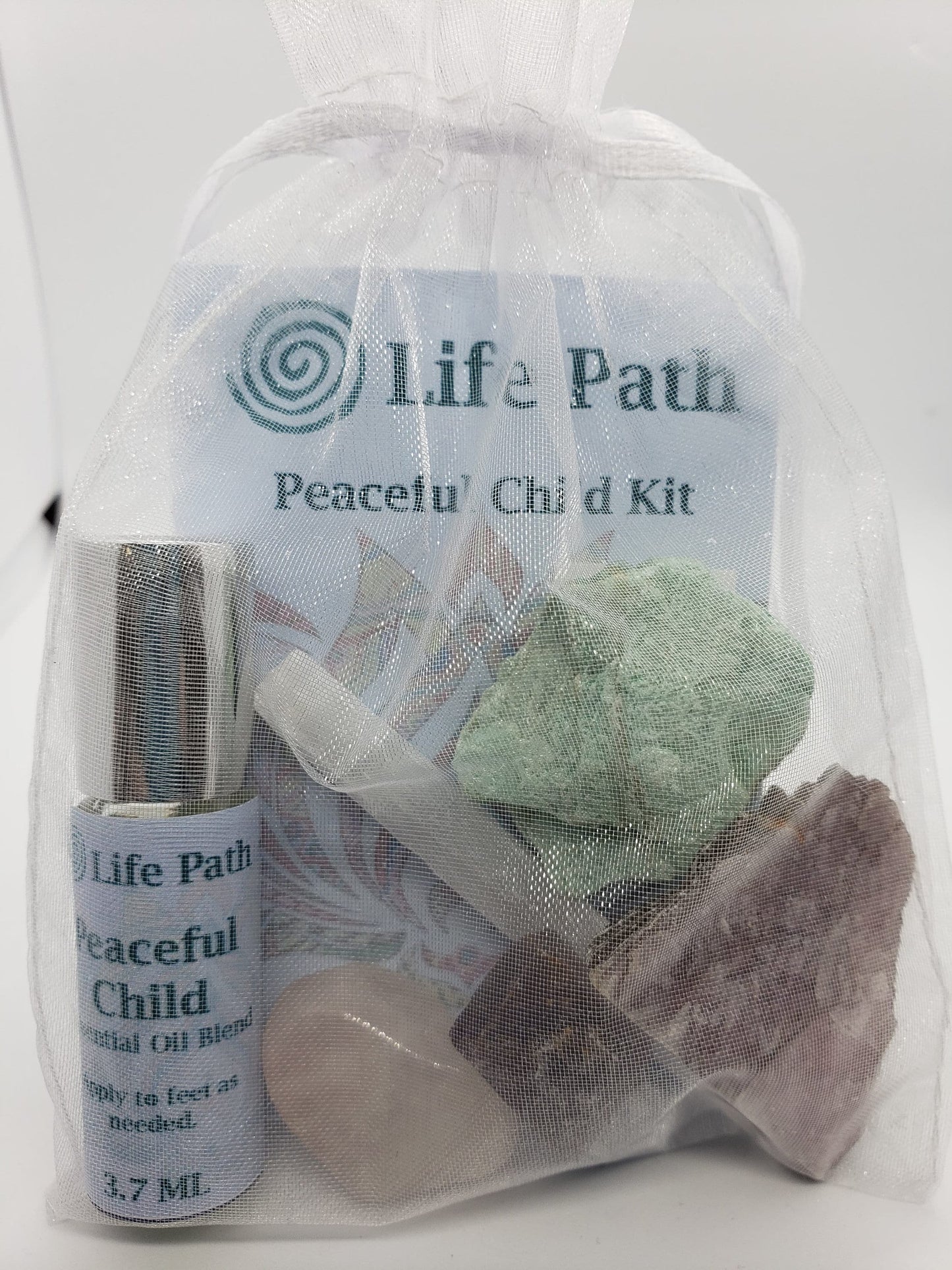 Peaceful Child Kit, Comes with Essential Oil Blend, Crystals and Affirmations 1596