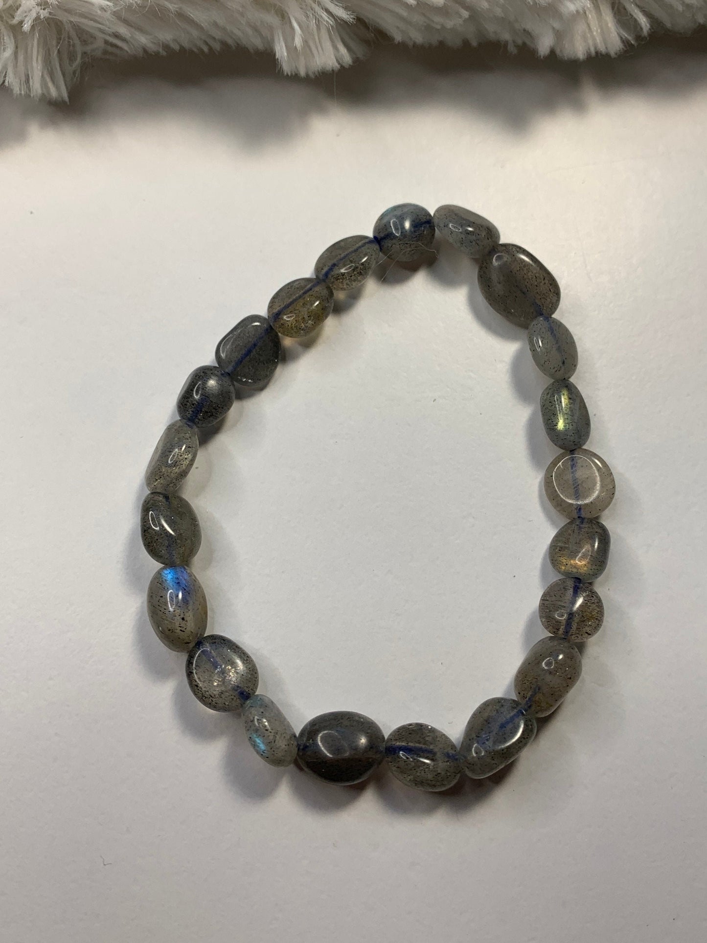 Labradorite Pebble Bracelet BRC-0037
